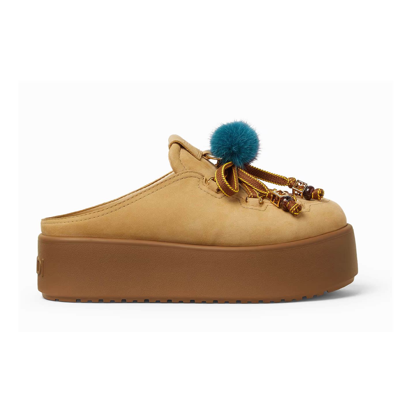 Fendi Apres Chic Leather Sabots