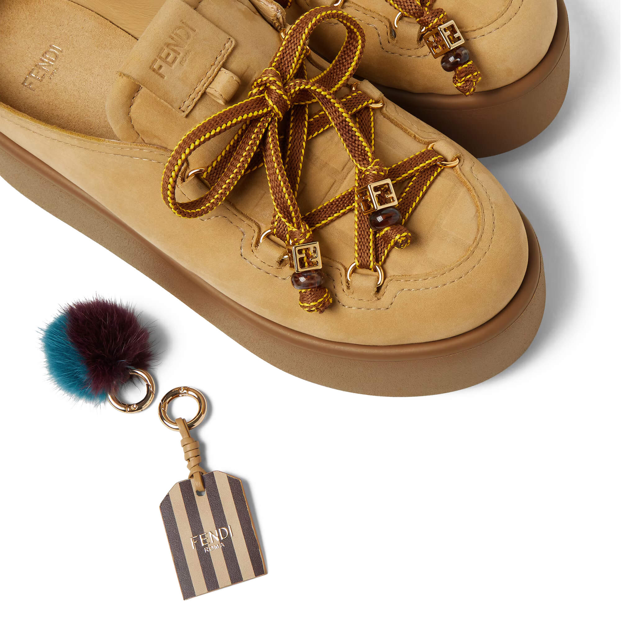 Fendi Apres Chic Leather Sabots