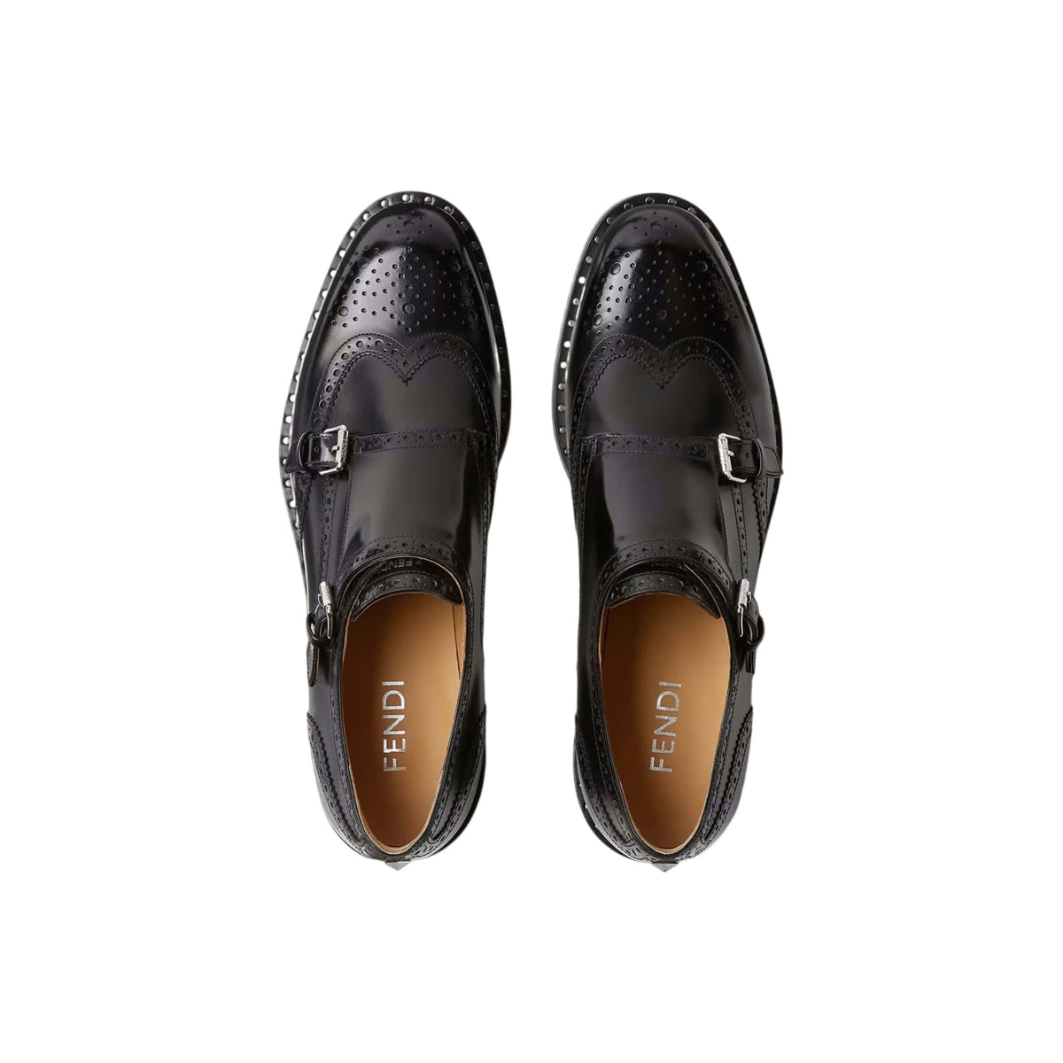 Fendi Double Monk Strap Shoes