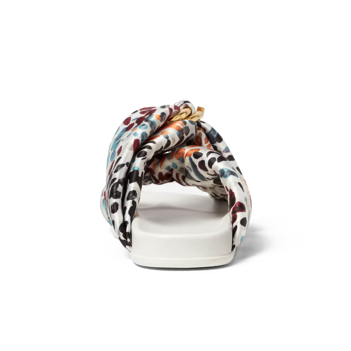Fendi Feel Multicolor Satin Slides