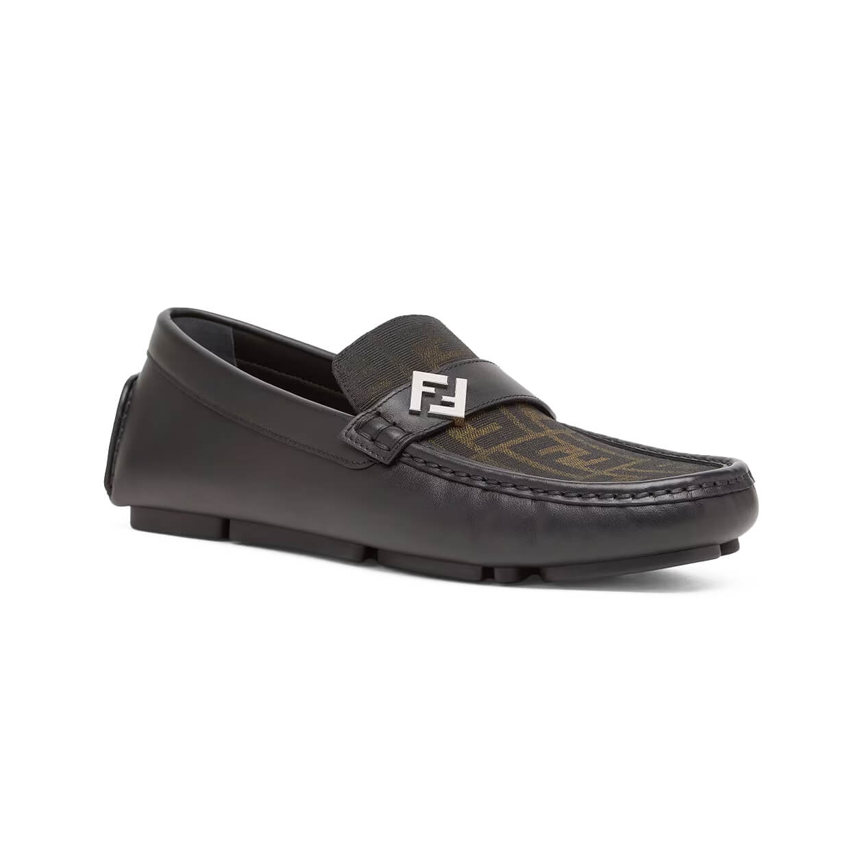 Fendi FF Metal Driving Loafers