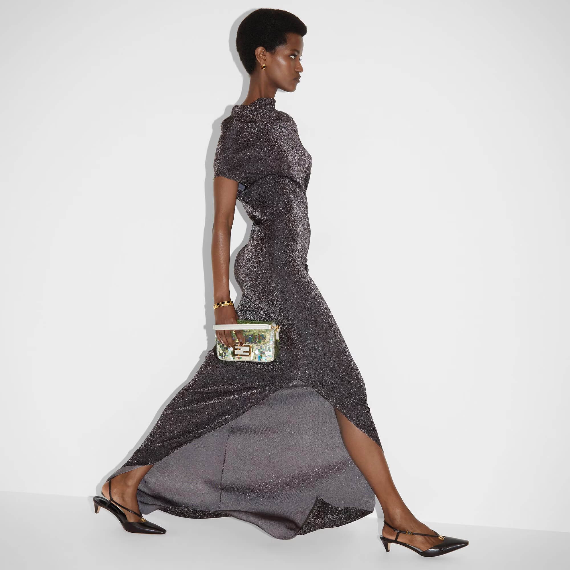 Fendi FFold Slingback Pump