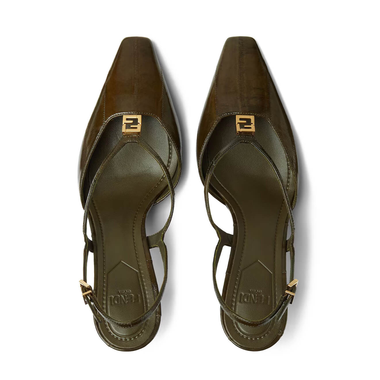 Fendi FFold Slingback Pump