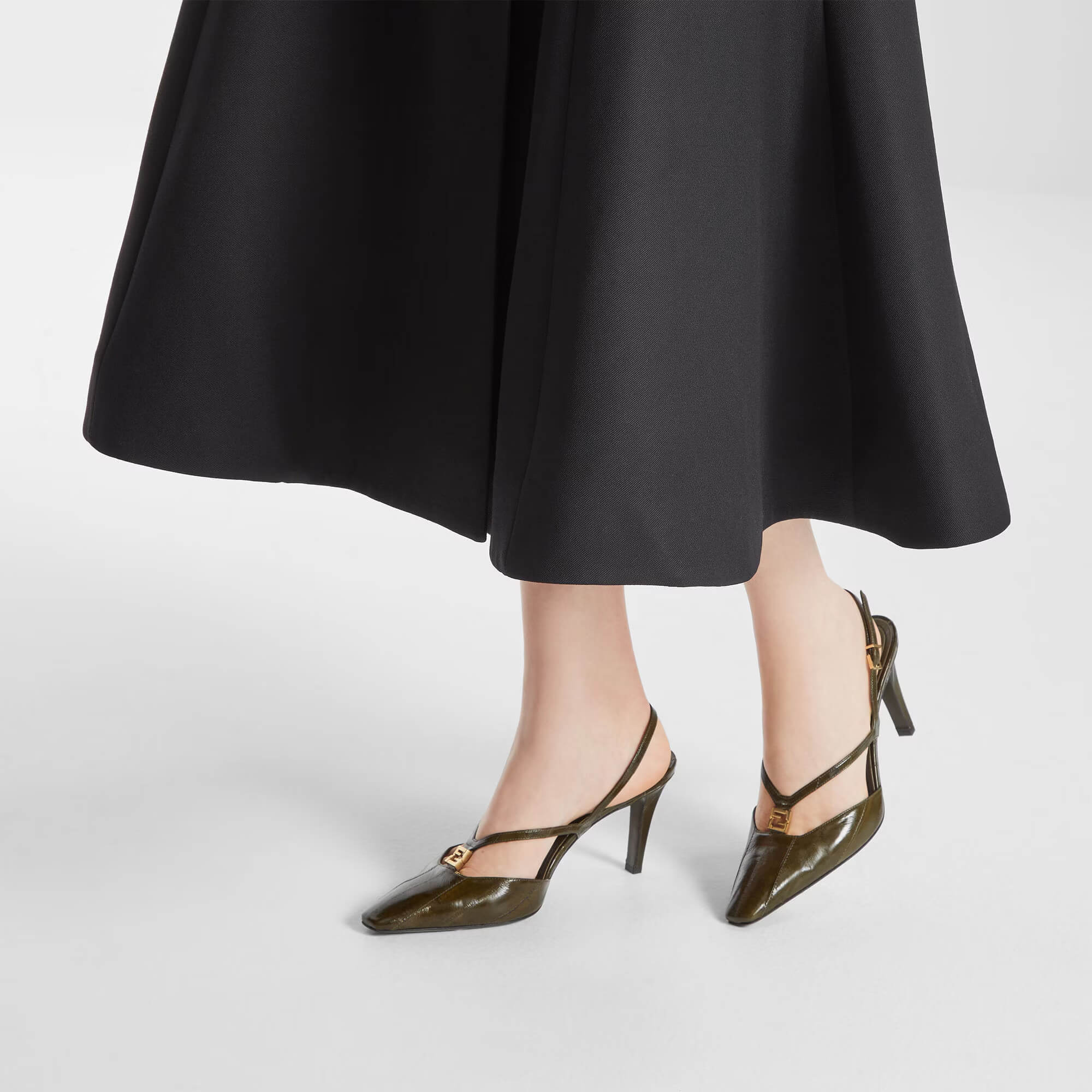 Fendi FFold Slingback Pump