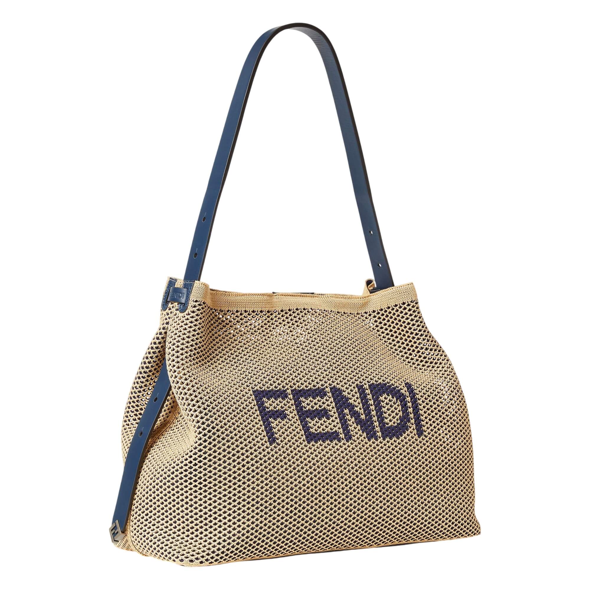 Fendi Hobo Soft Large Woven Raffia Bag