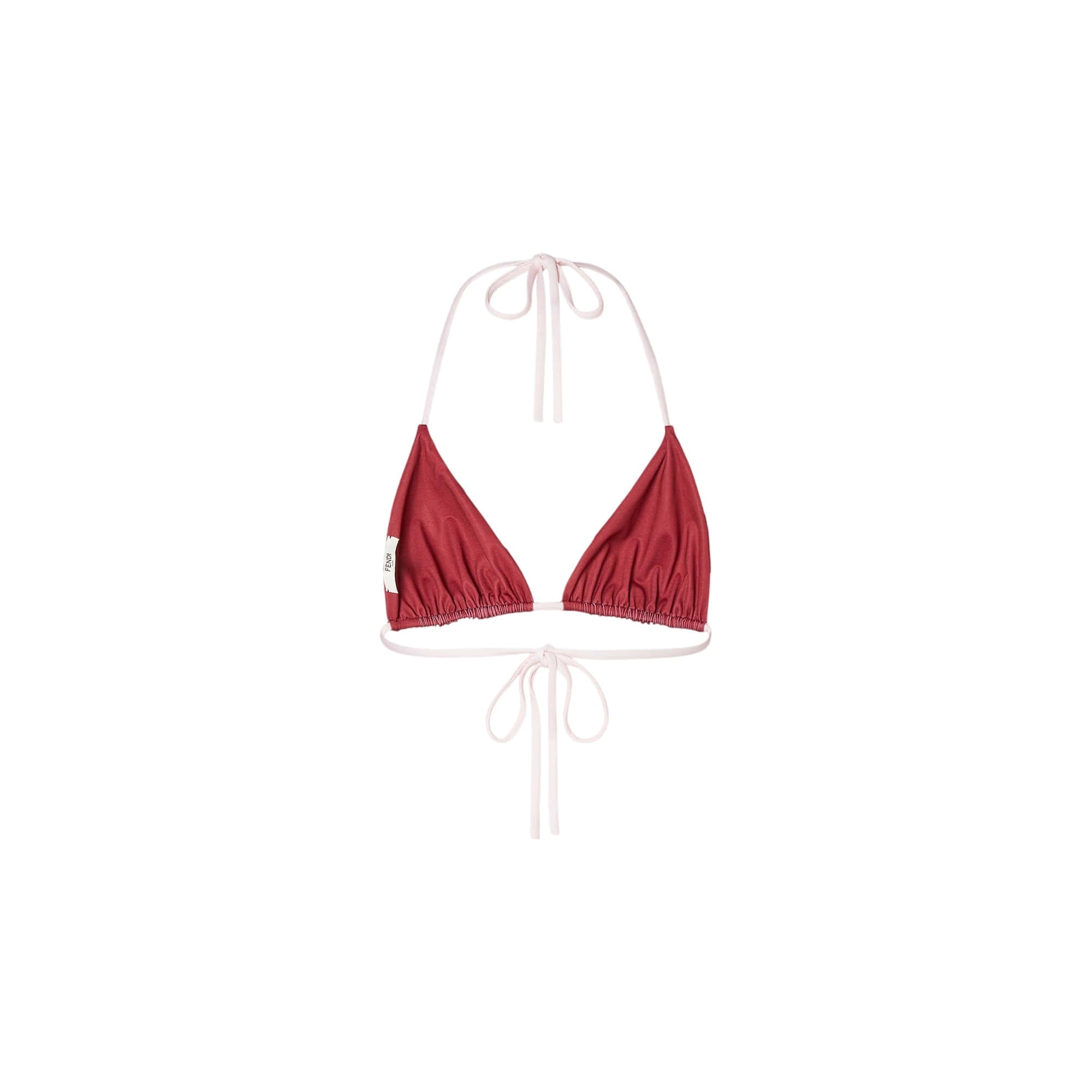 Fendi Pequin Triangle Bikini Top