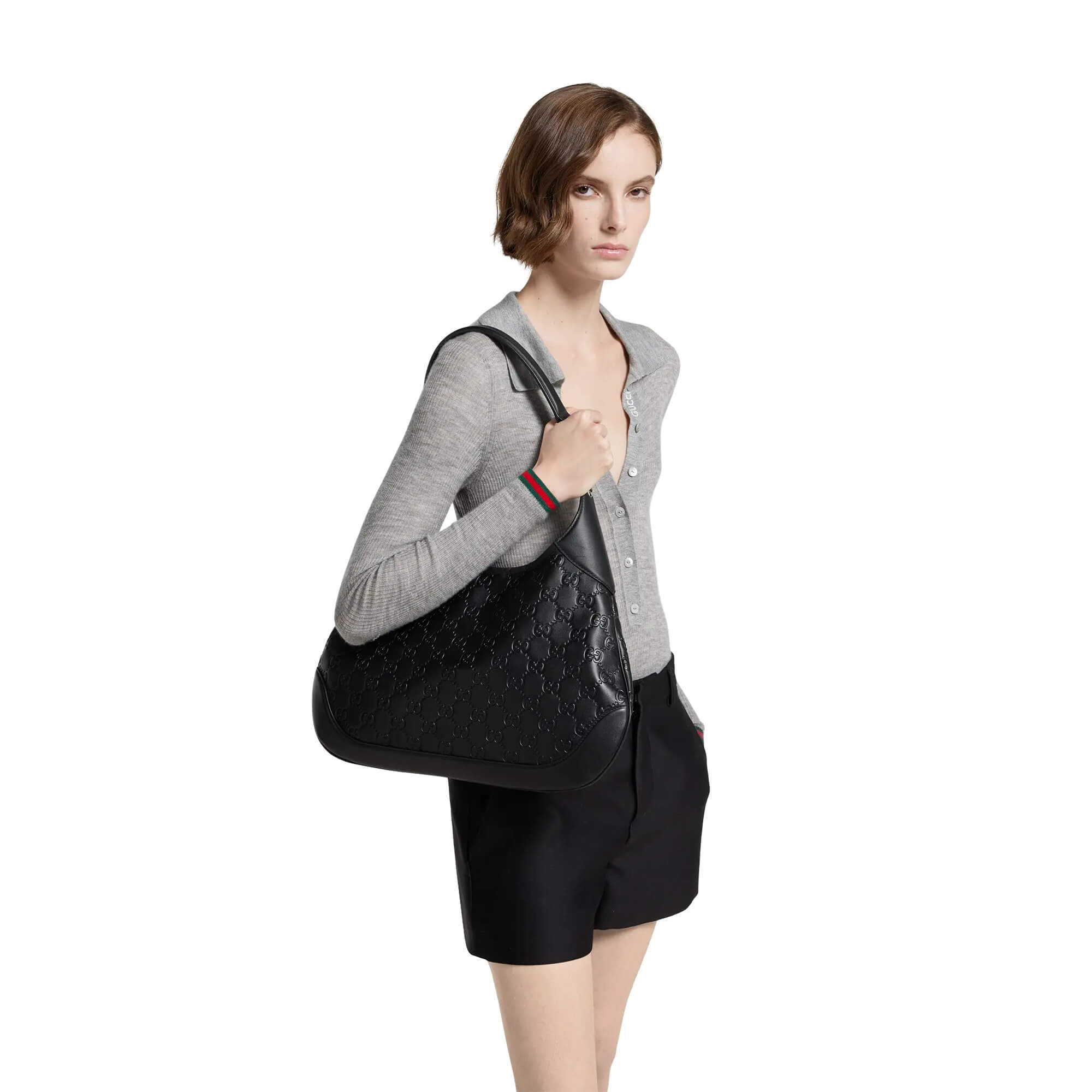 Gucci B Medium Shoulder Bag