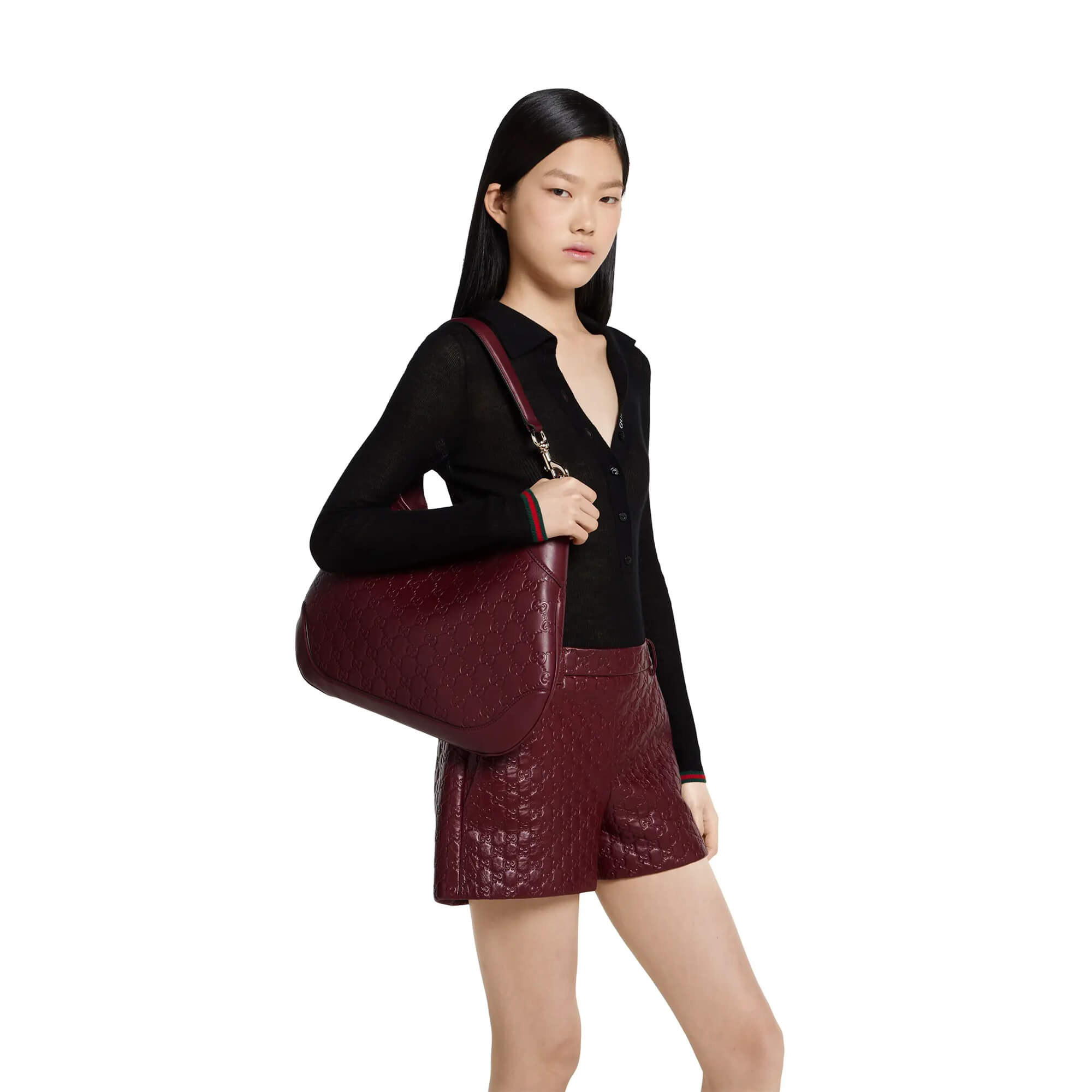 Gucci B Medium Shoulder Bag