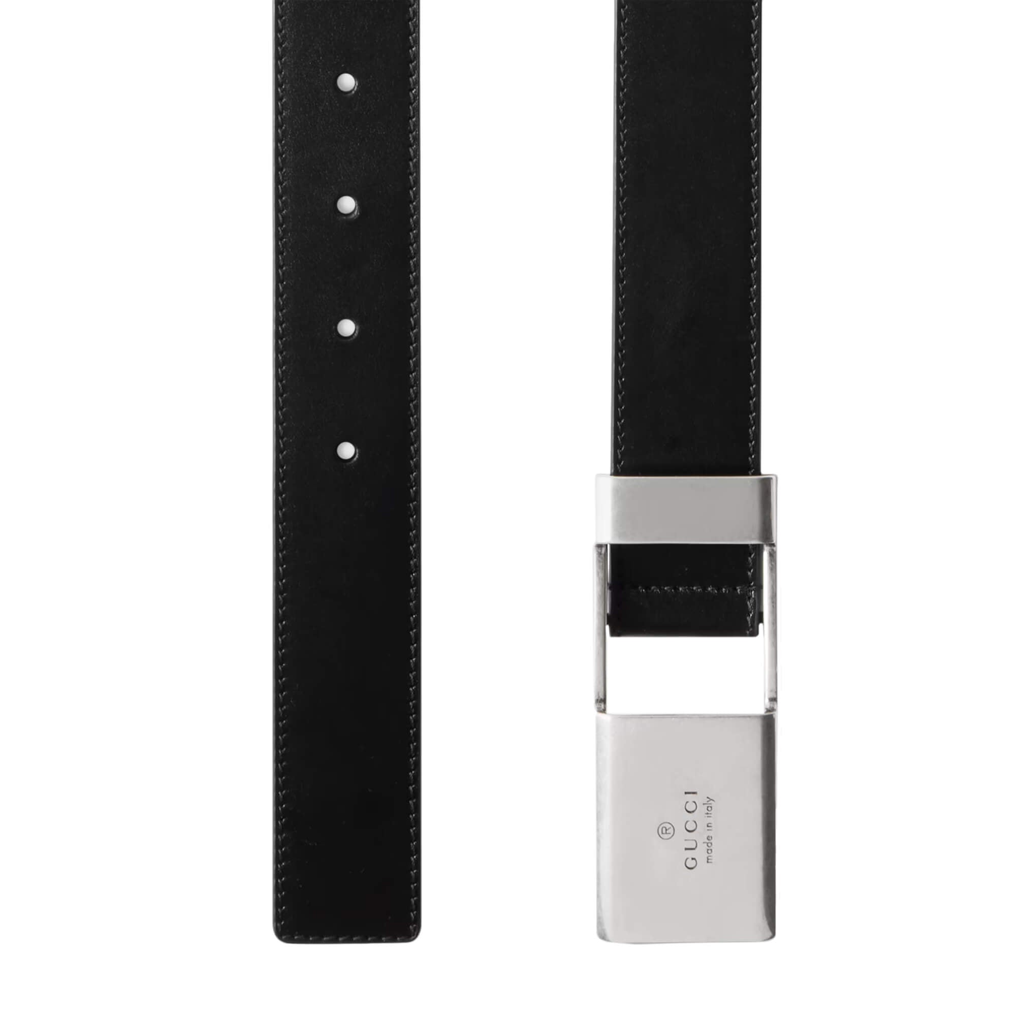 Gucci Belt With Gucci Plaque Buckle