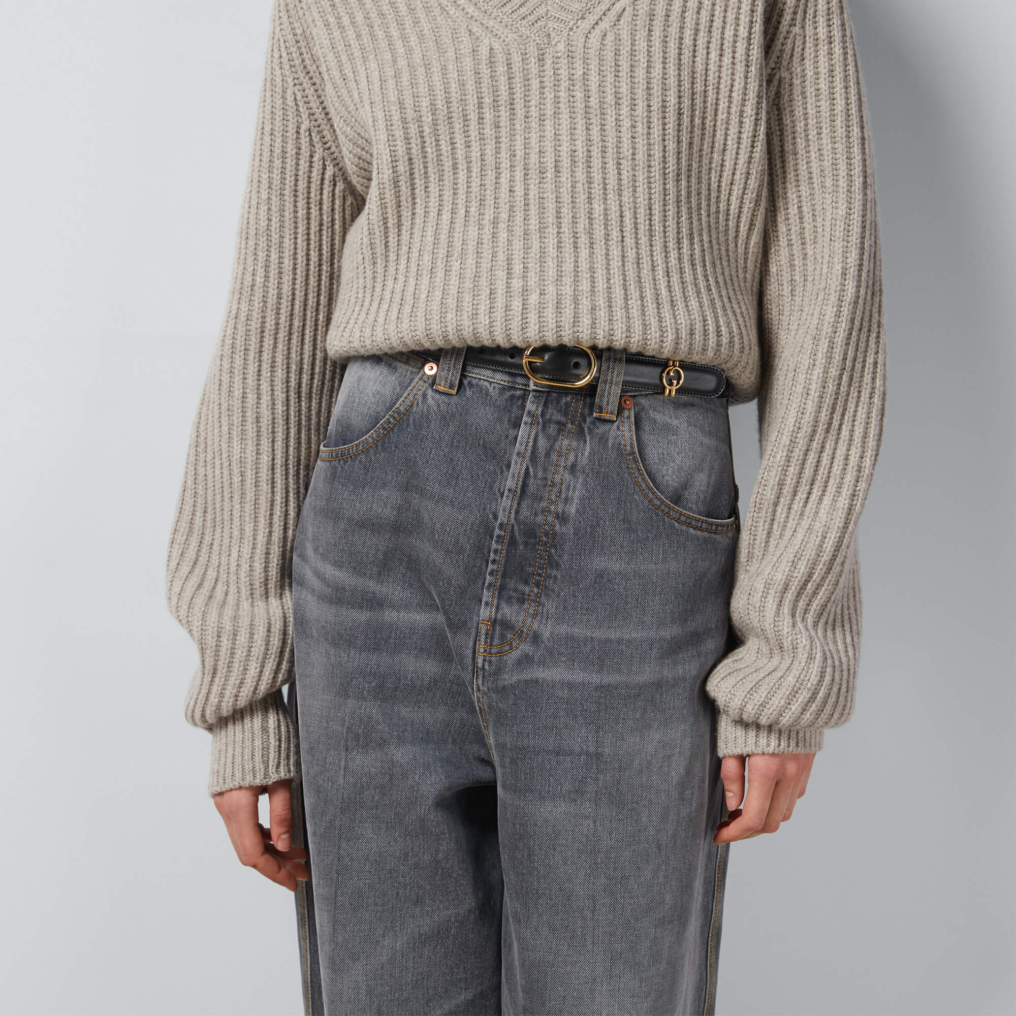 Gucci Belt With Round Interlocking G