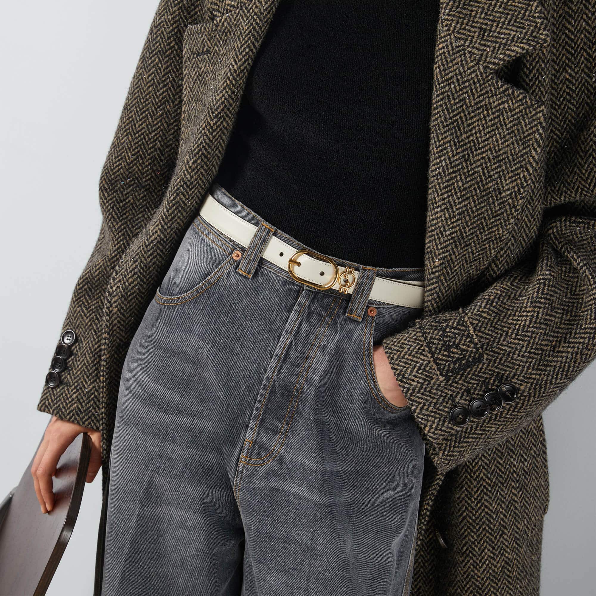Gucci Belt With Round Interlocking G