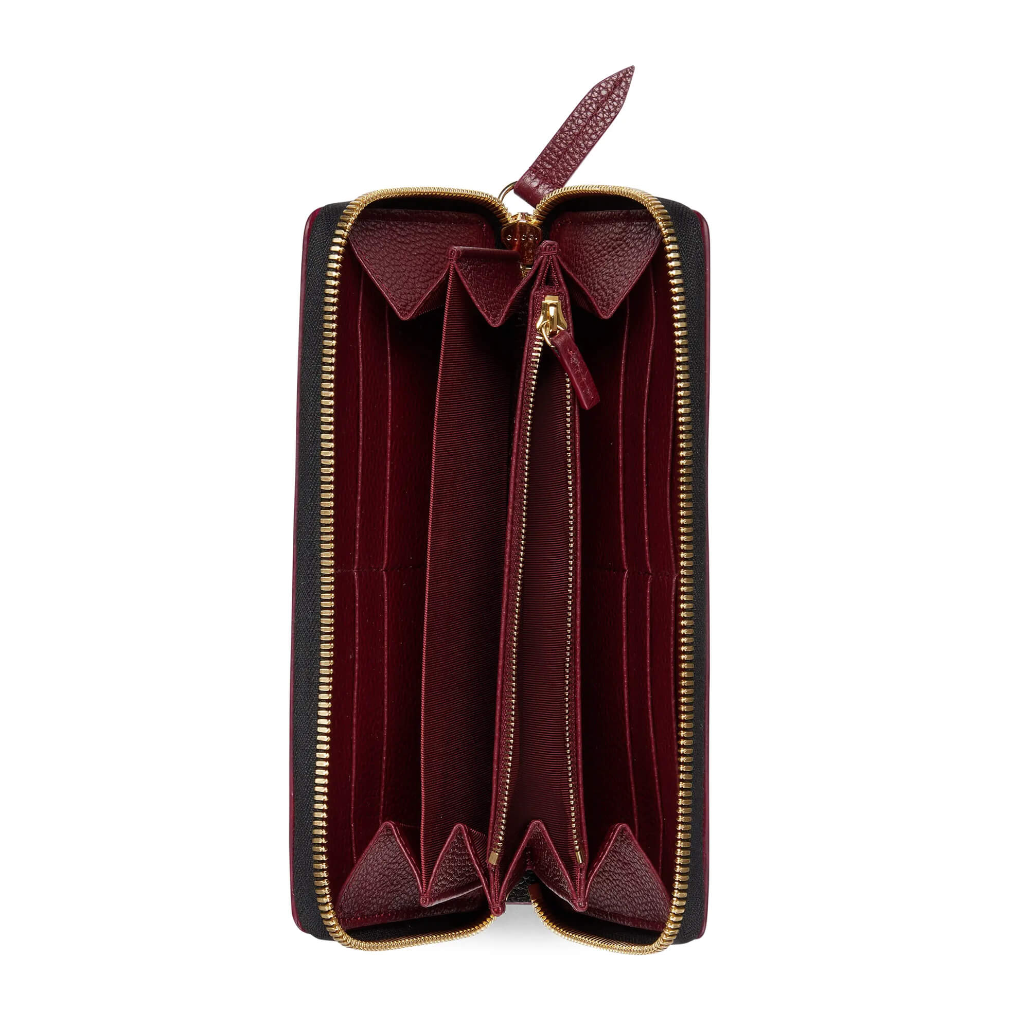 Gucci Bi-color GG Marmont Zip Around Wallet