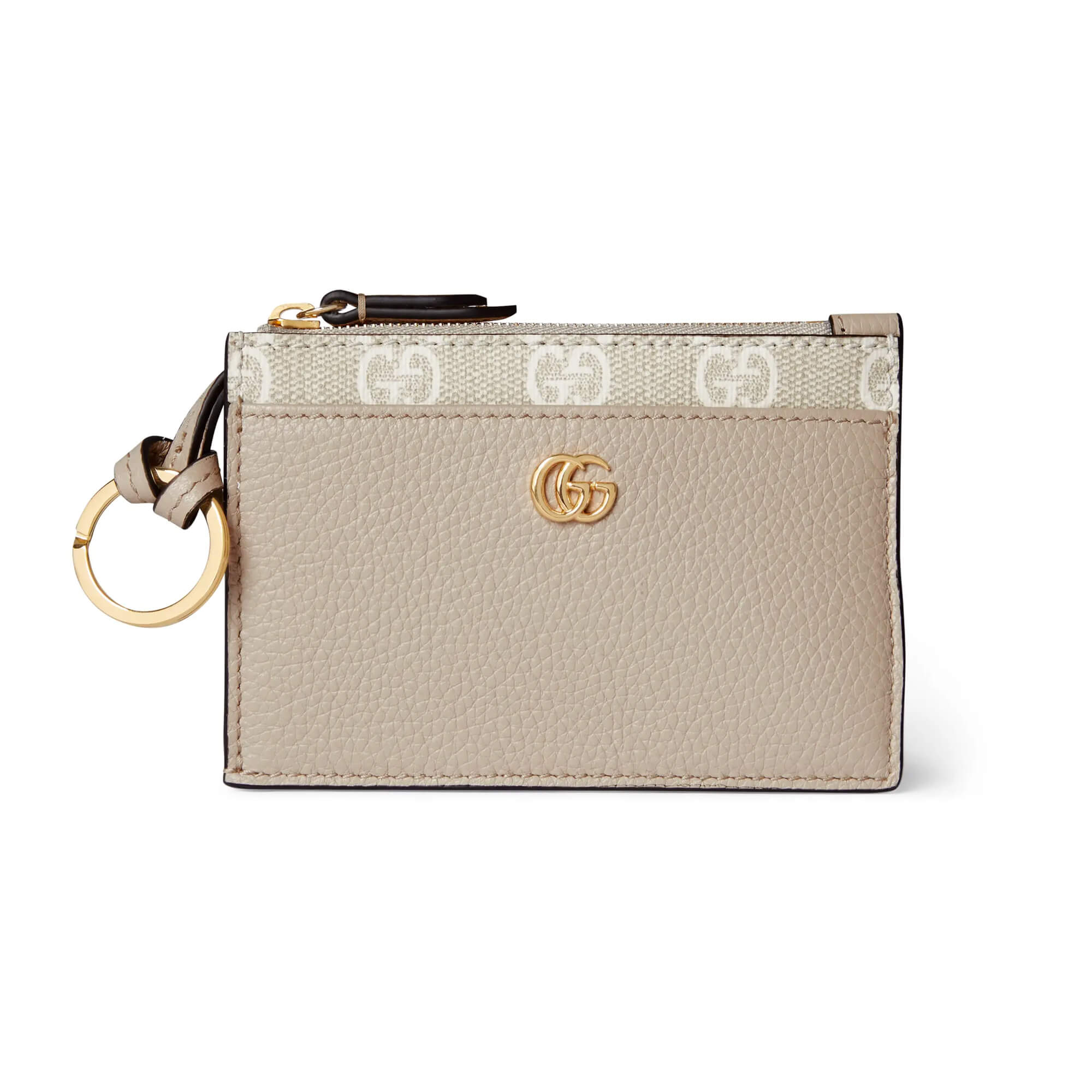 Gucci Bi-colour GG Marmont Zip Key Pouch