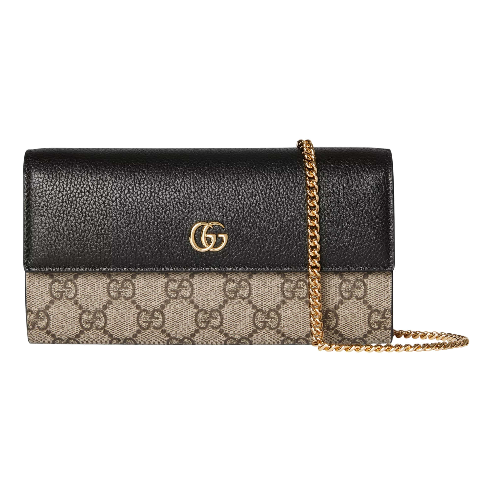 Gucci Bi-colour GG Marmont Wallet On Chain