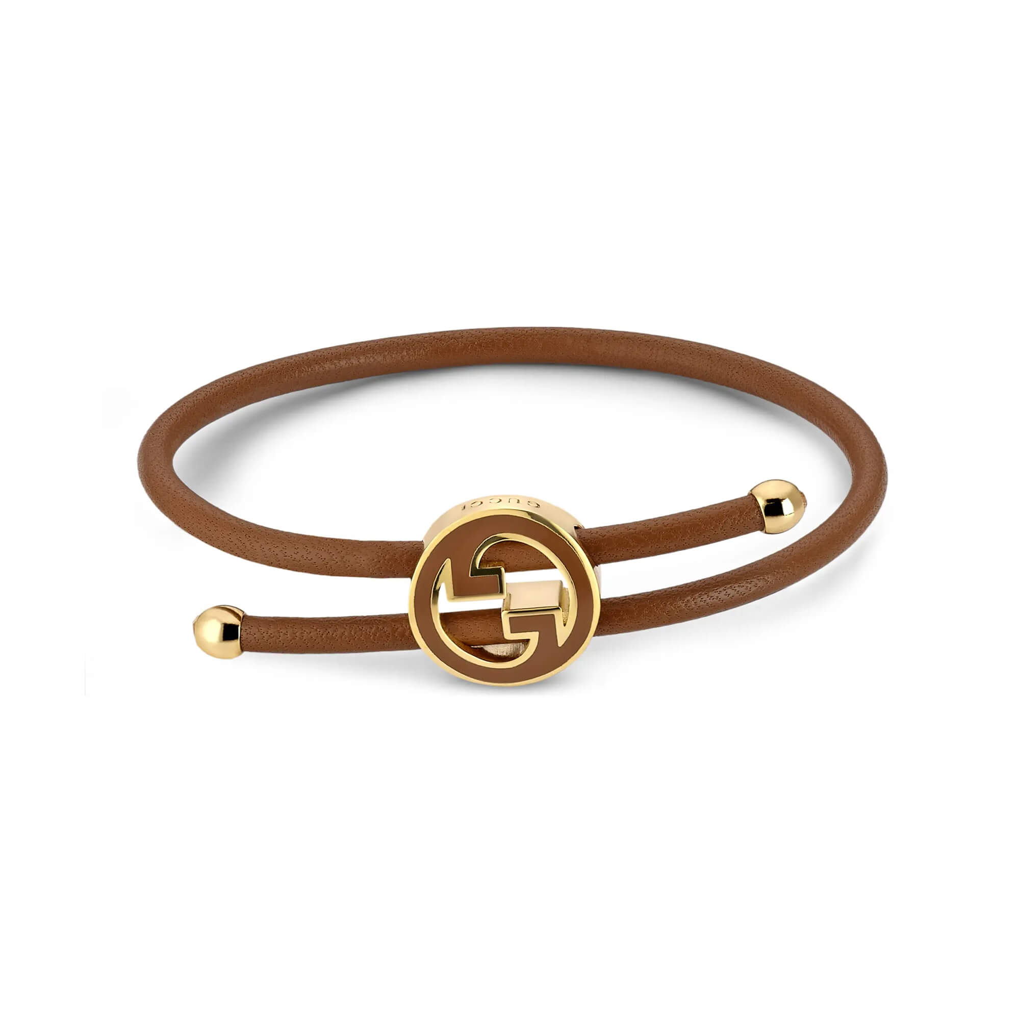 Gucci Bracelet With Enamel Round Interlocking G