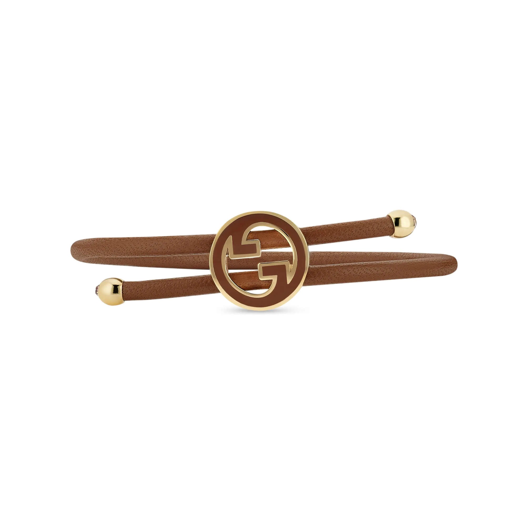 Gucci Bracelet With Enamel Round Interlocking G