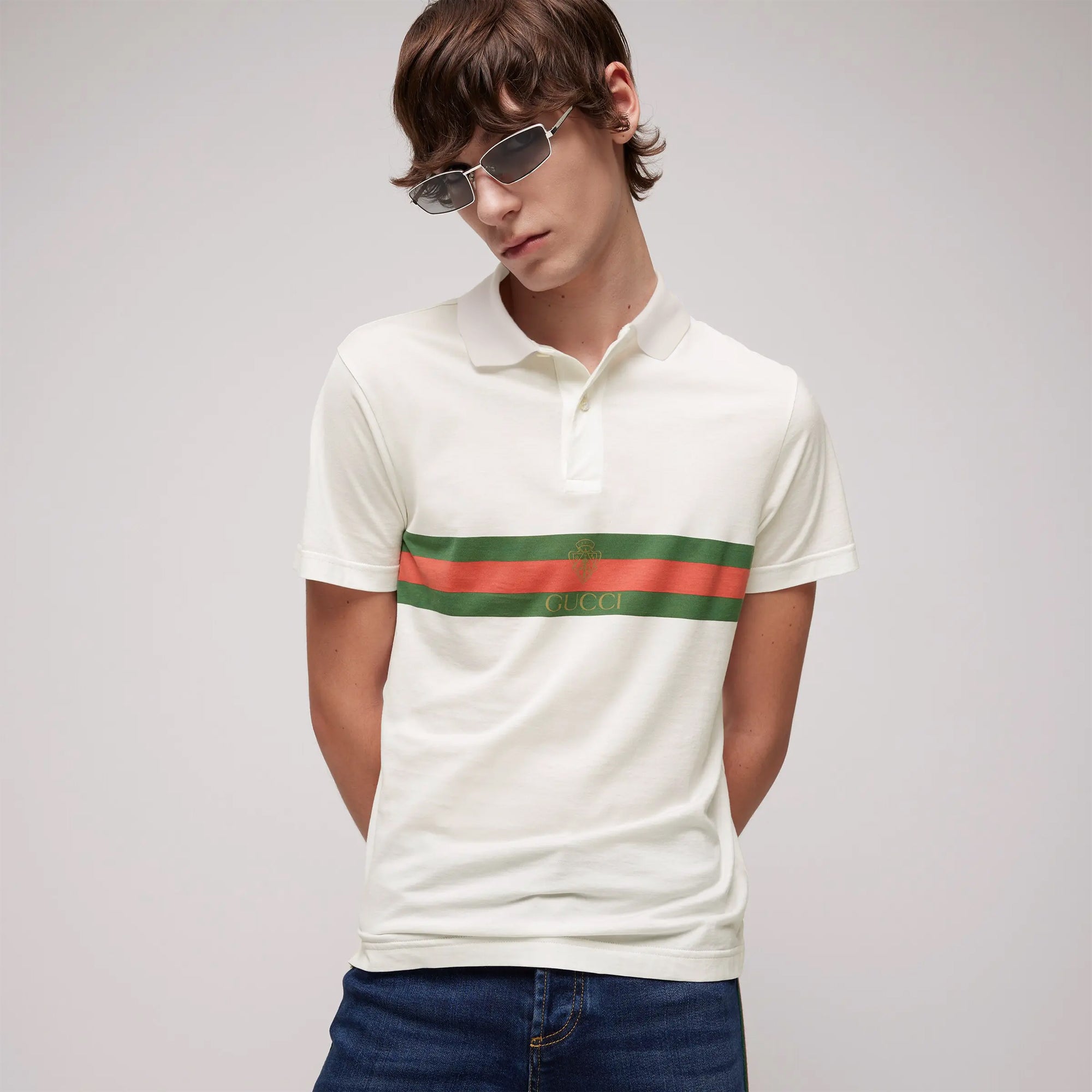 Gucci Cotton Jersey Polo Shirt