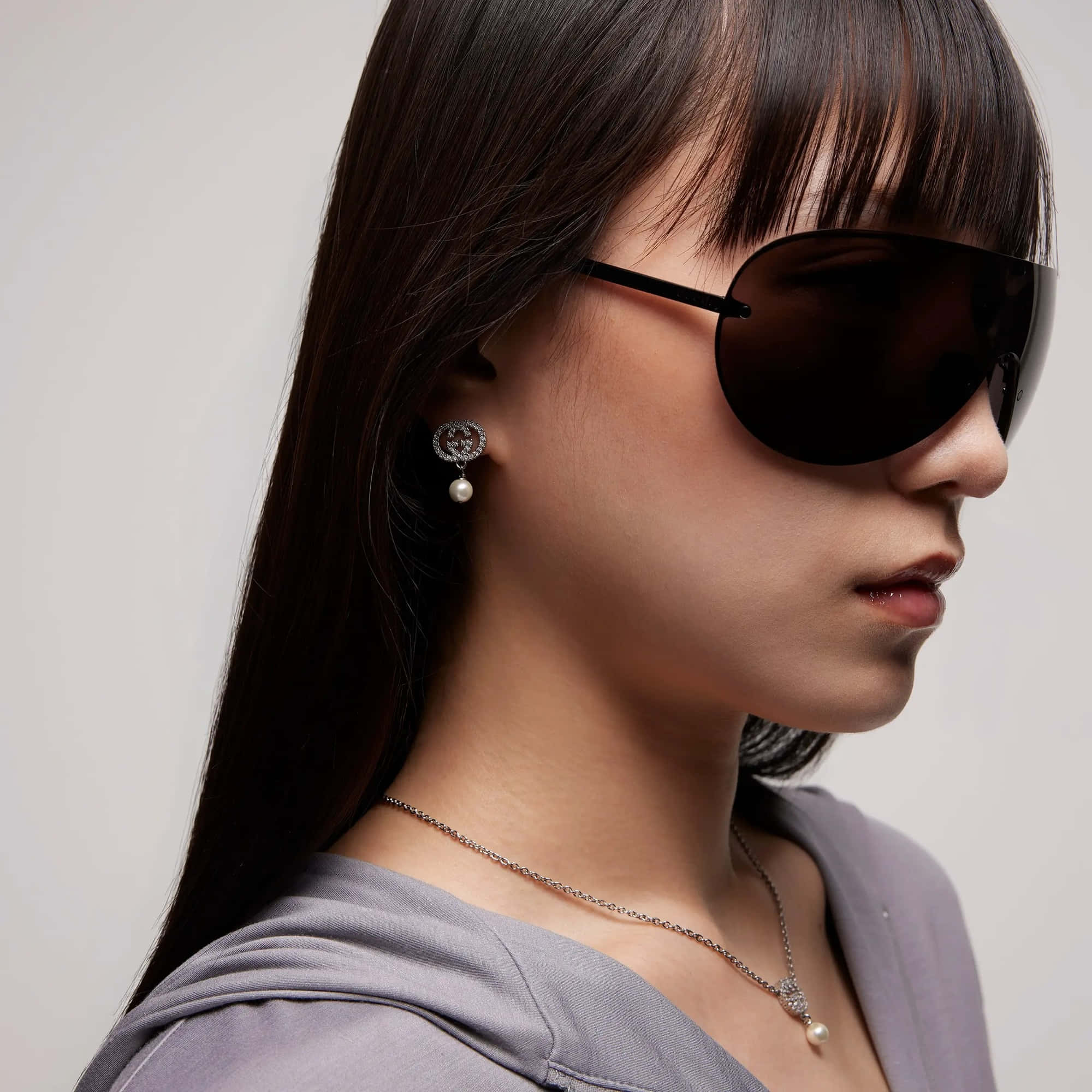 Gucci Crystal Pearl Earrings