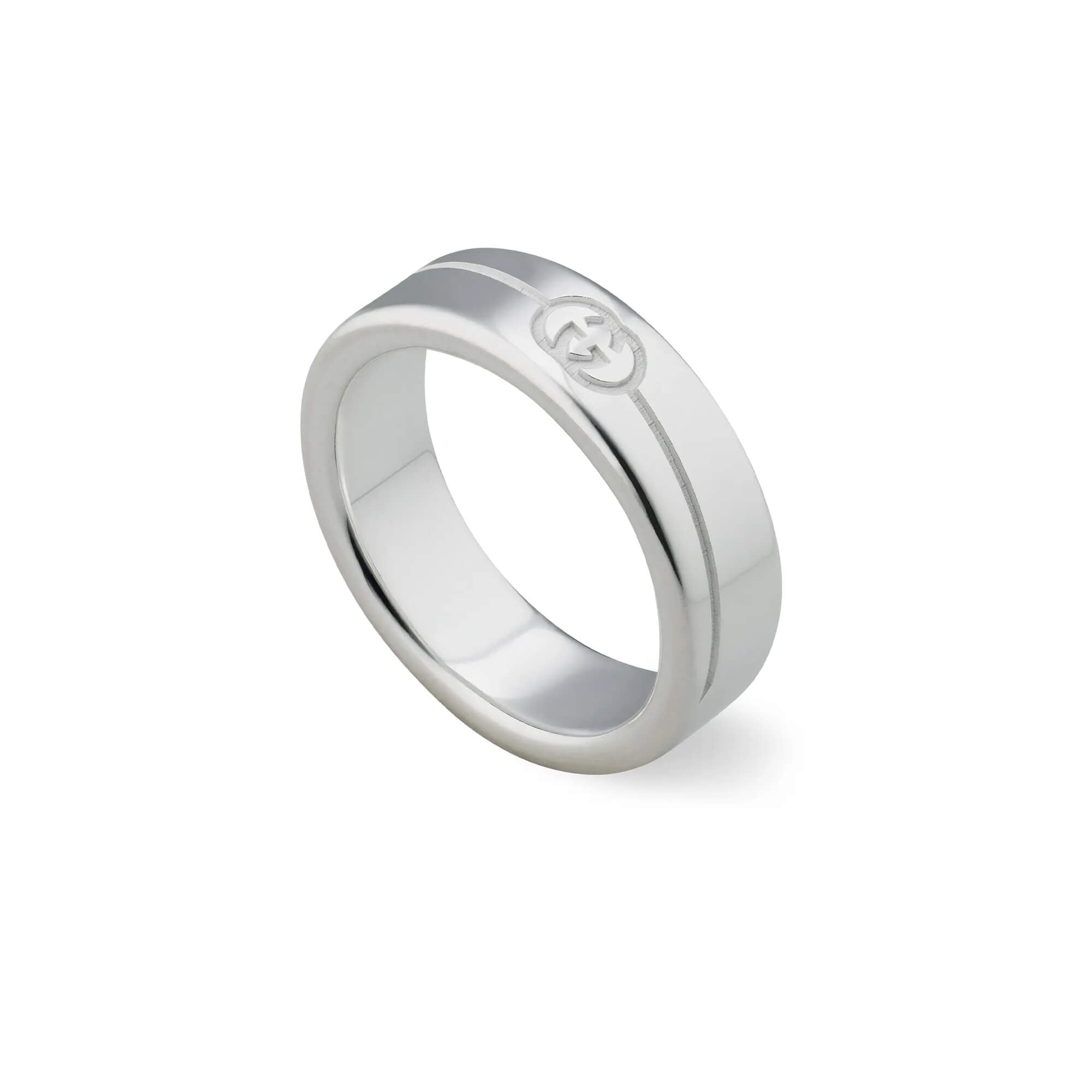 Gucci Diagonal Interlocking G Ring