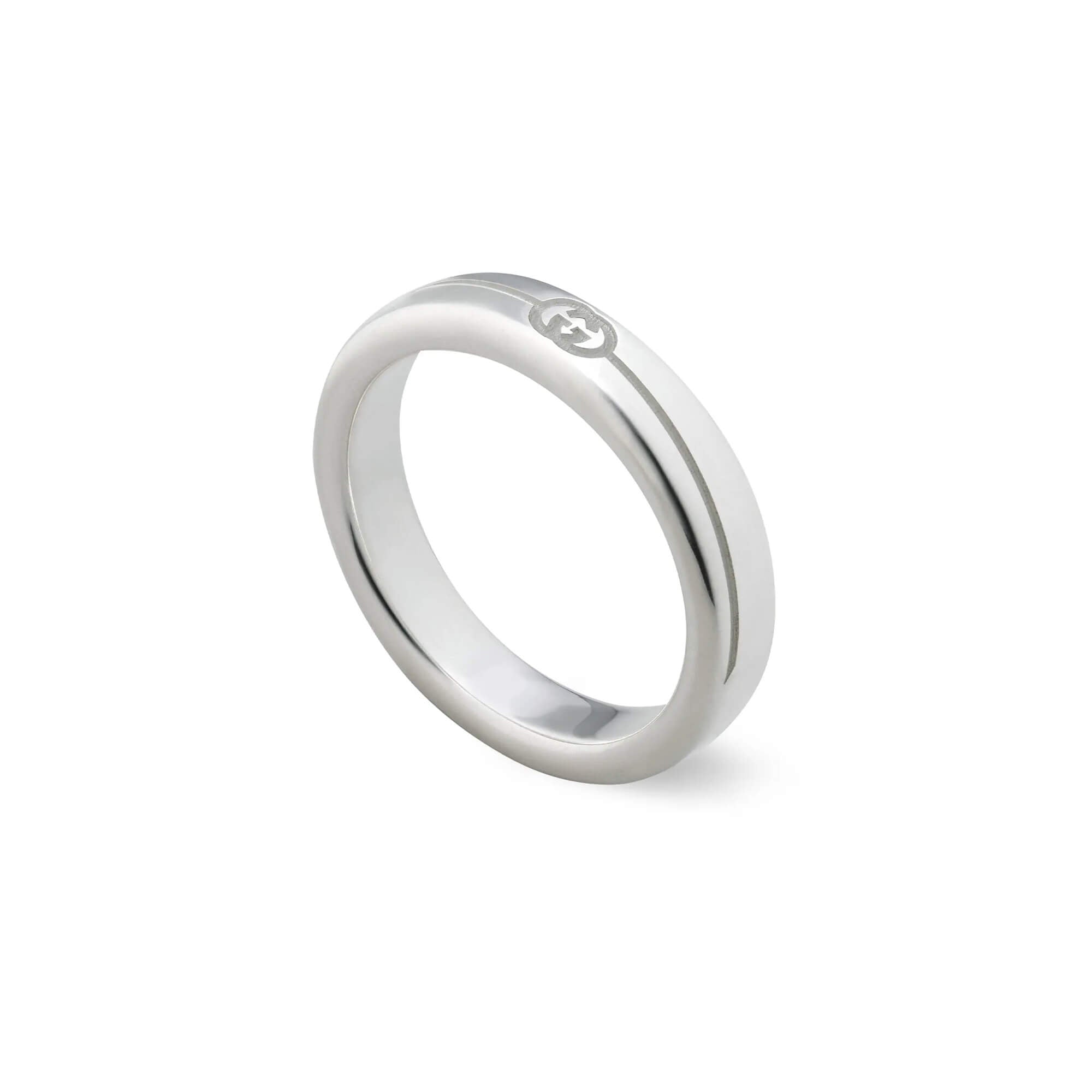 Gucci Diagonal Interlocking G Thin Ring