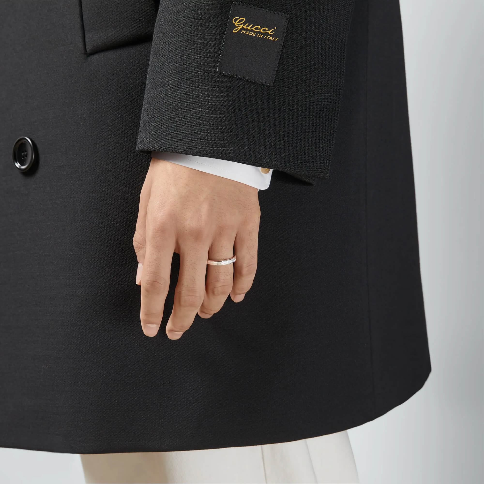 Gucci Diagonal Interlocking G Thin Ring
