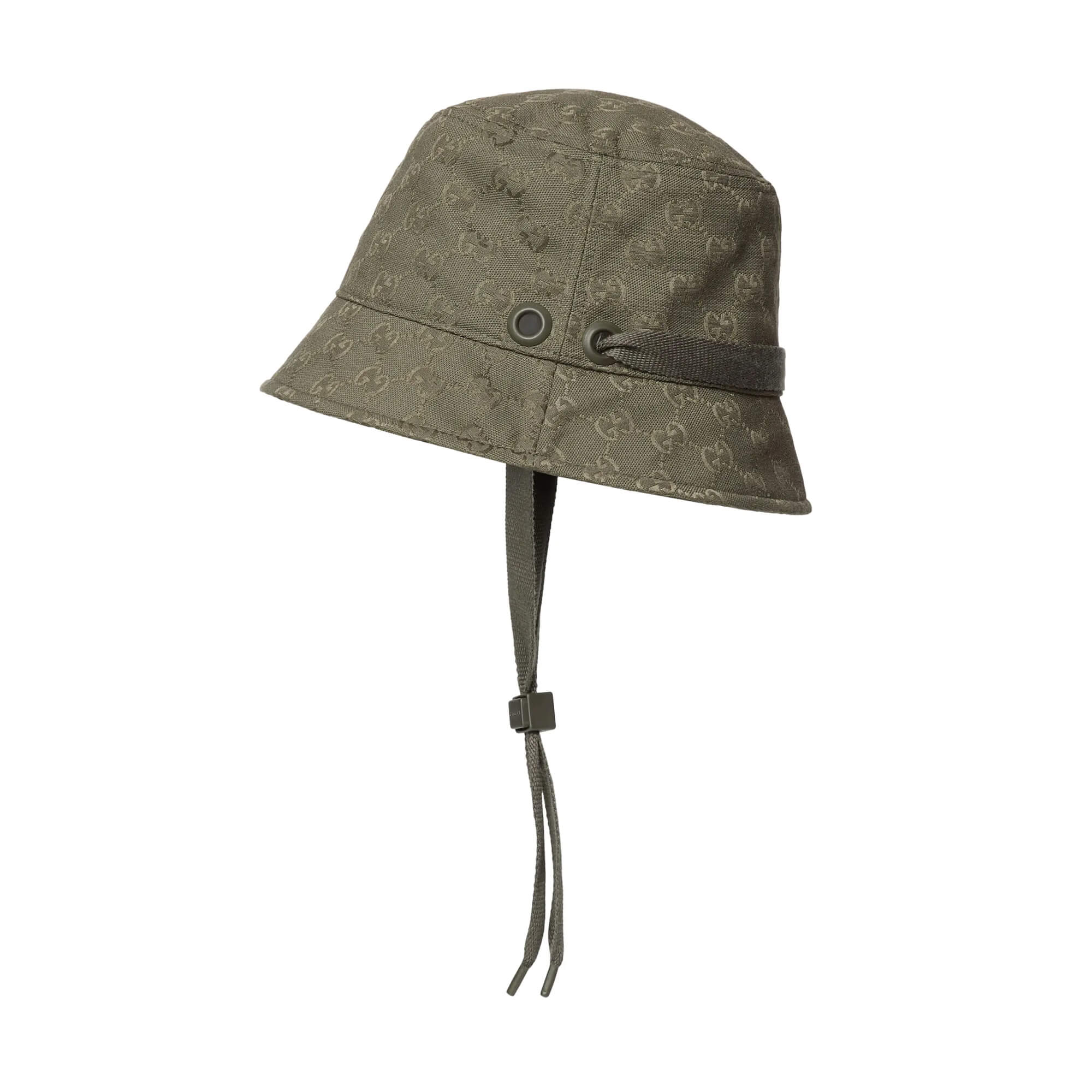 Gucci GG Canvas Bucket Hat With Tie