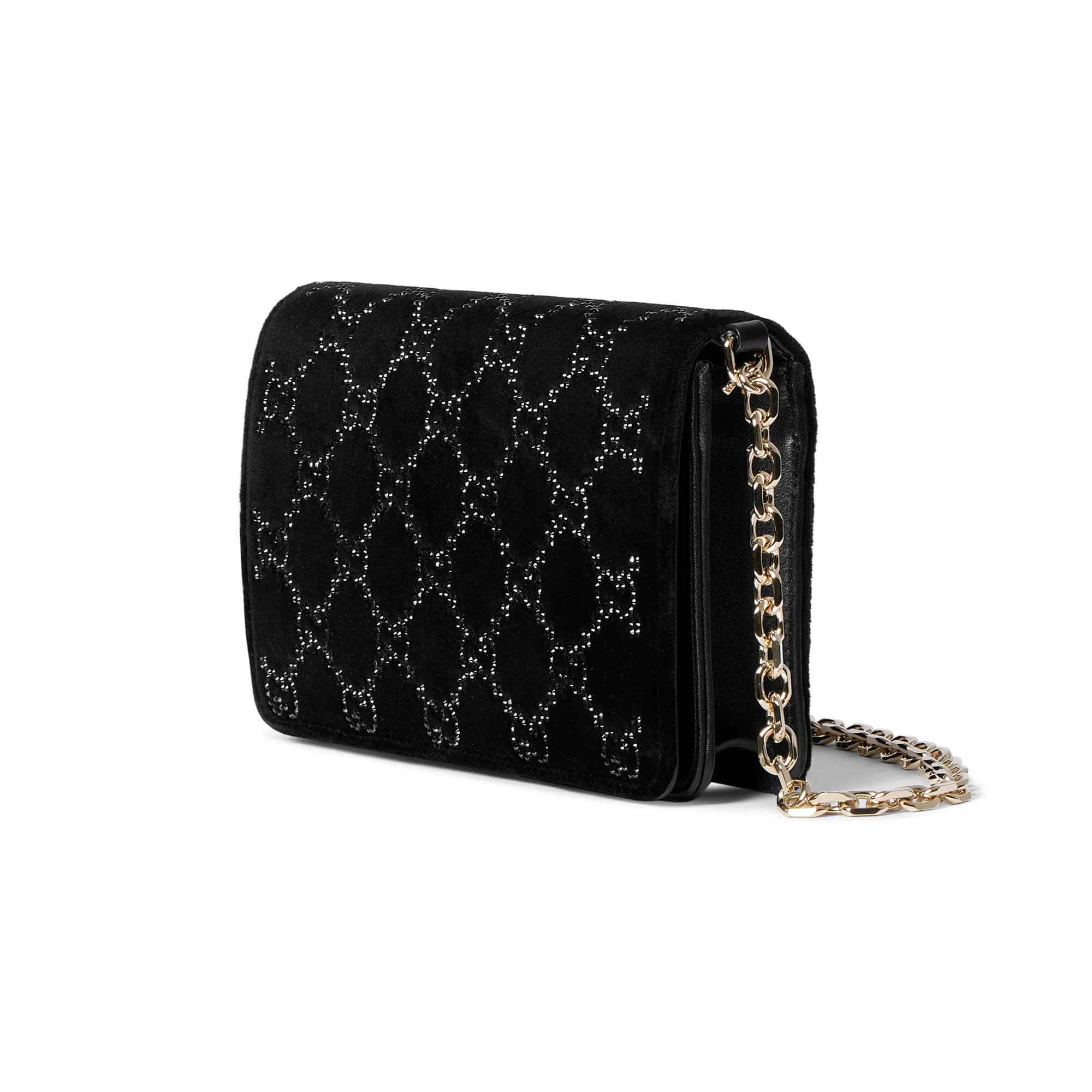 Gucci GG Crystals Wallet On Chain