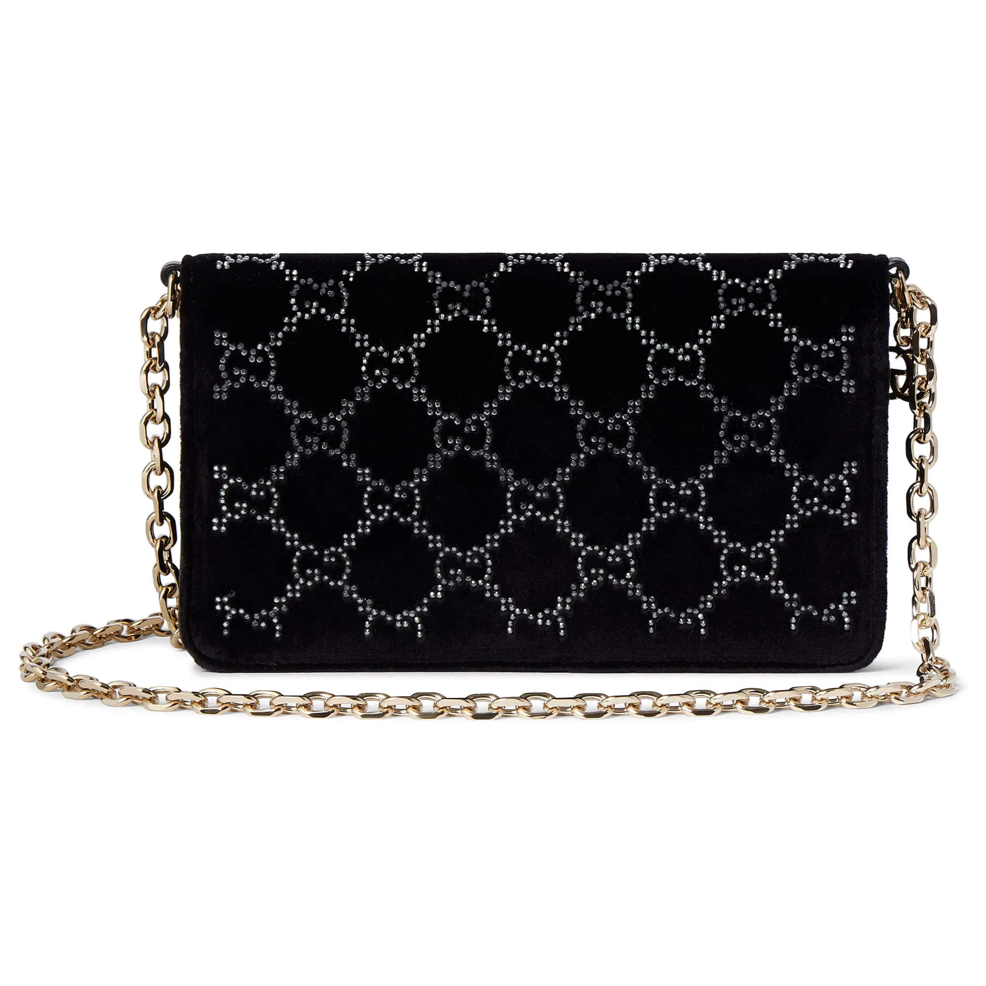 Gucci GG Crystals Wallet On Chain