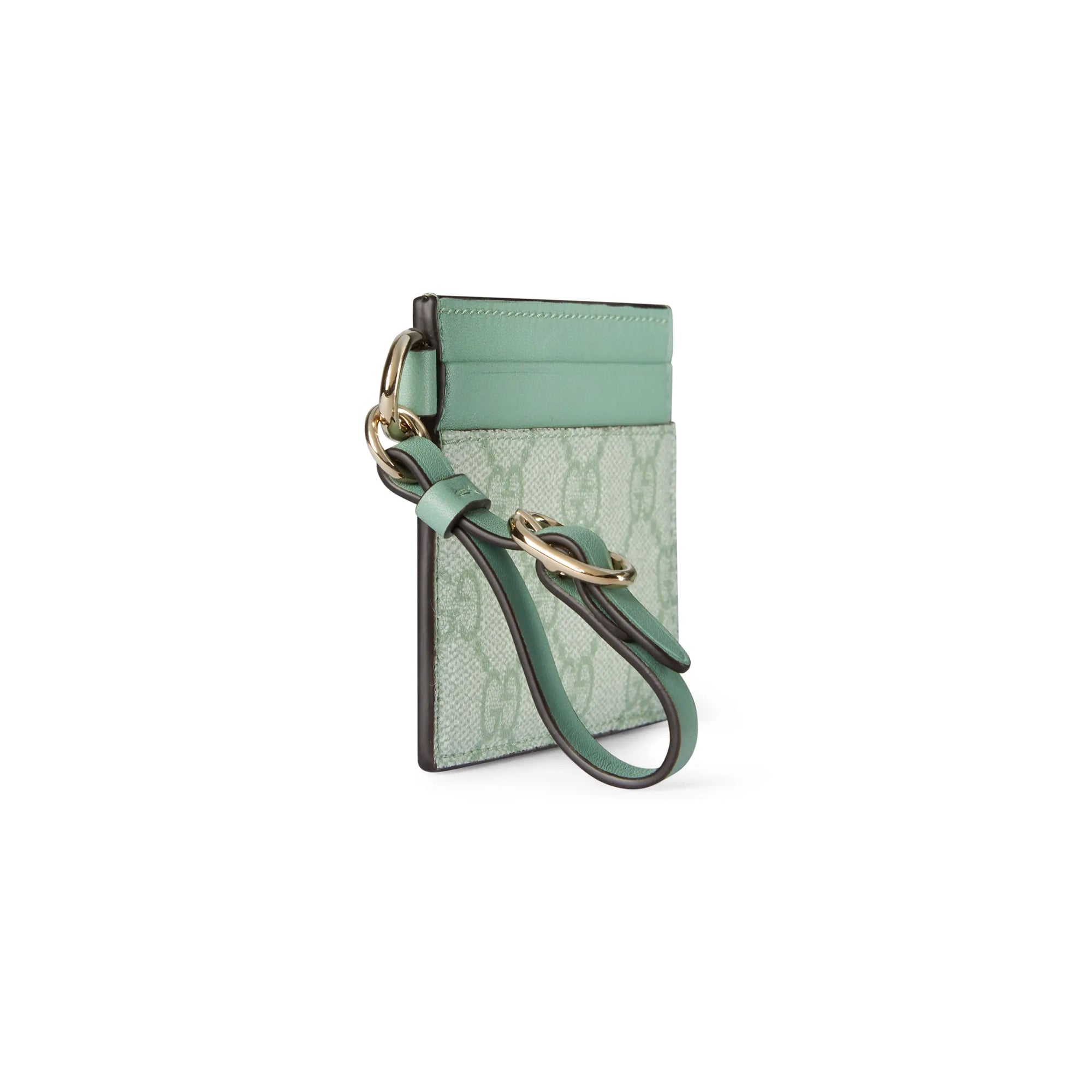 Gucci GG Emblem Card Case With Strap