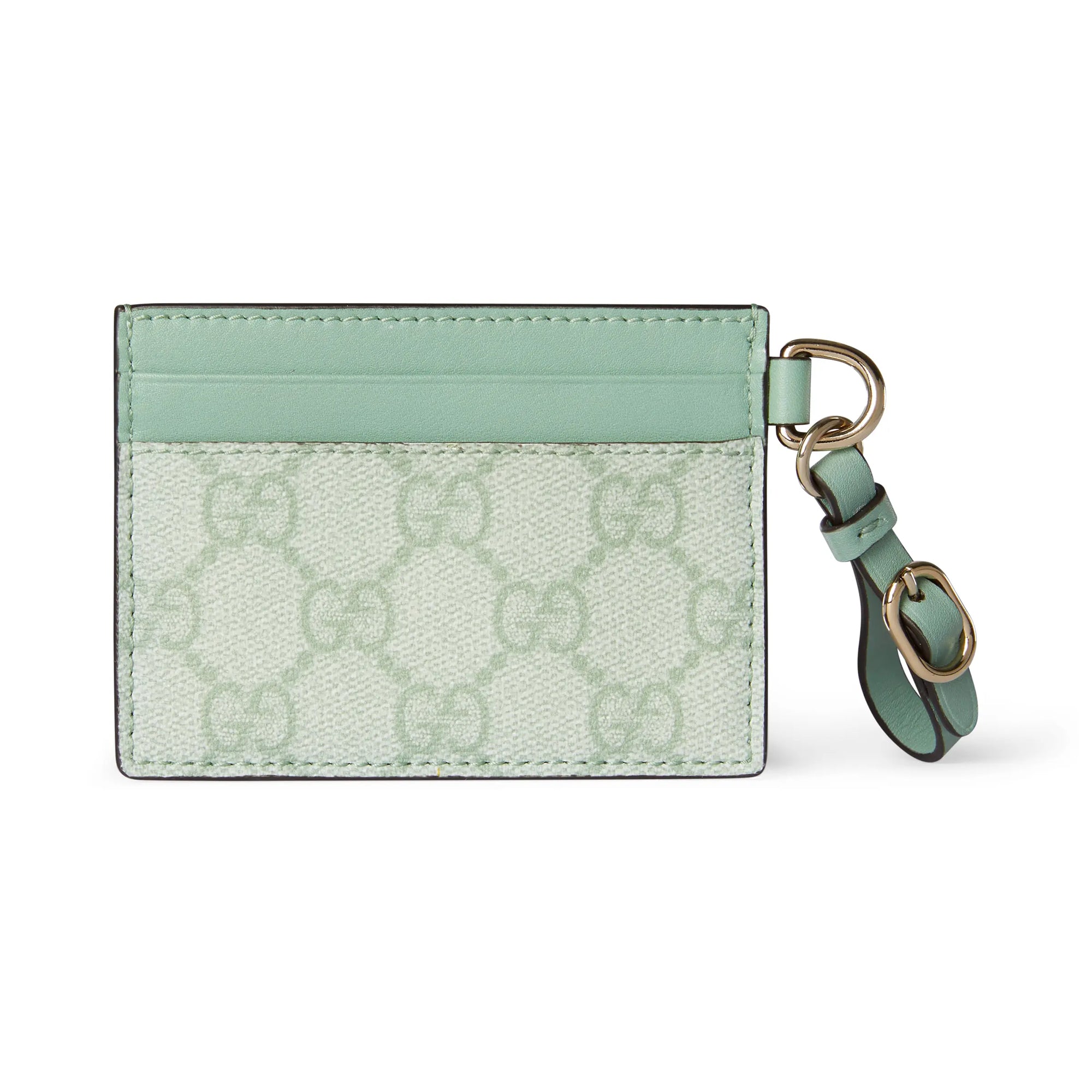 Gucci GG Emblem Card Case With Strap