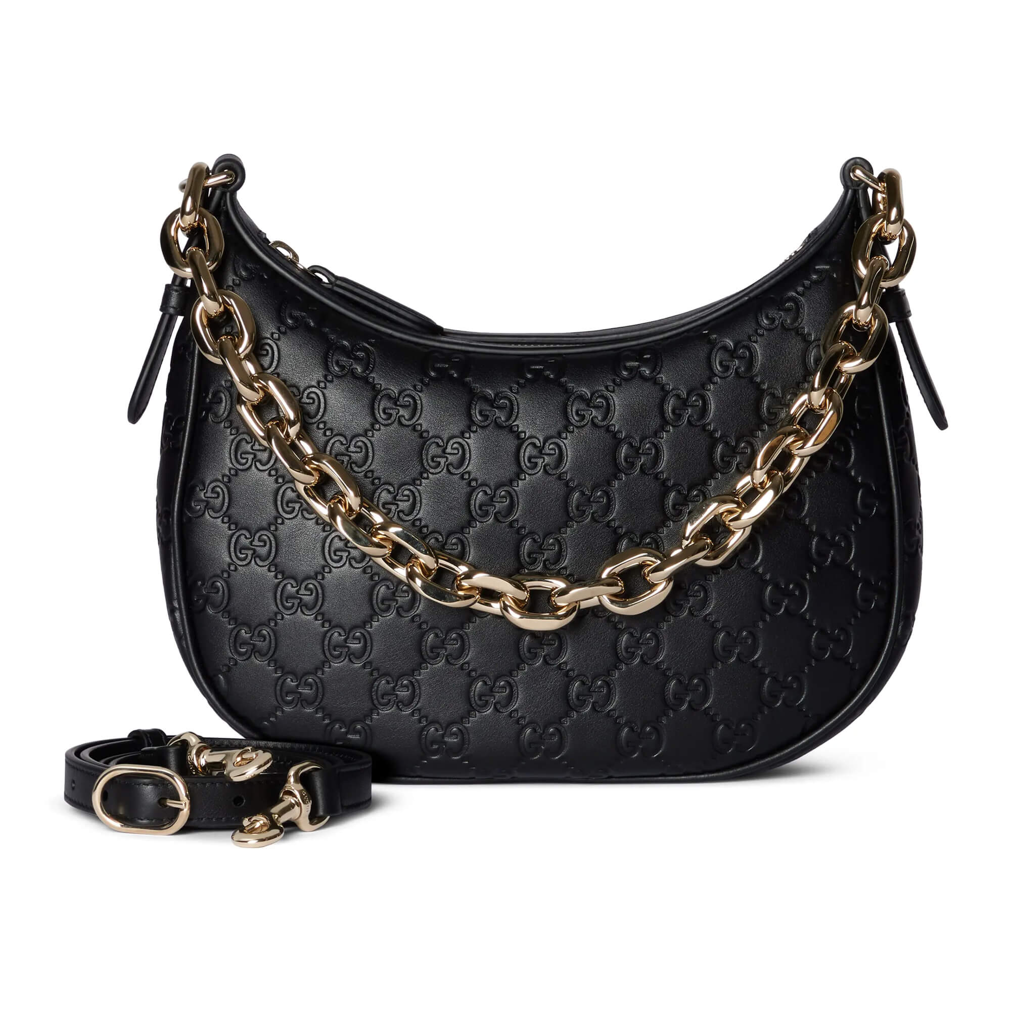 Gucci GG Emblem Medium Shoulder Bag