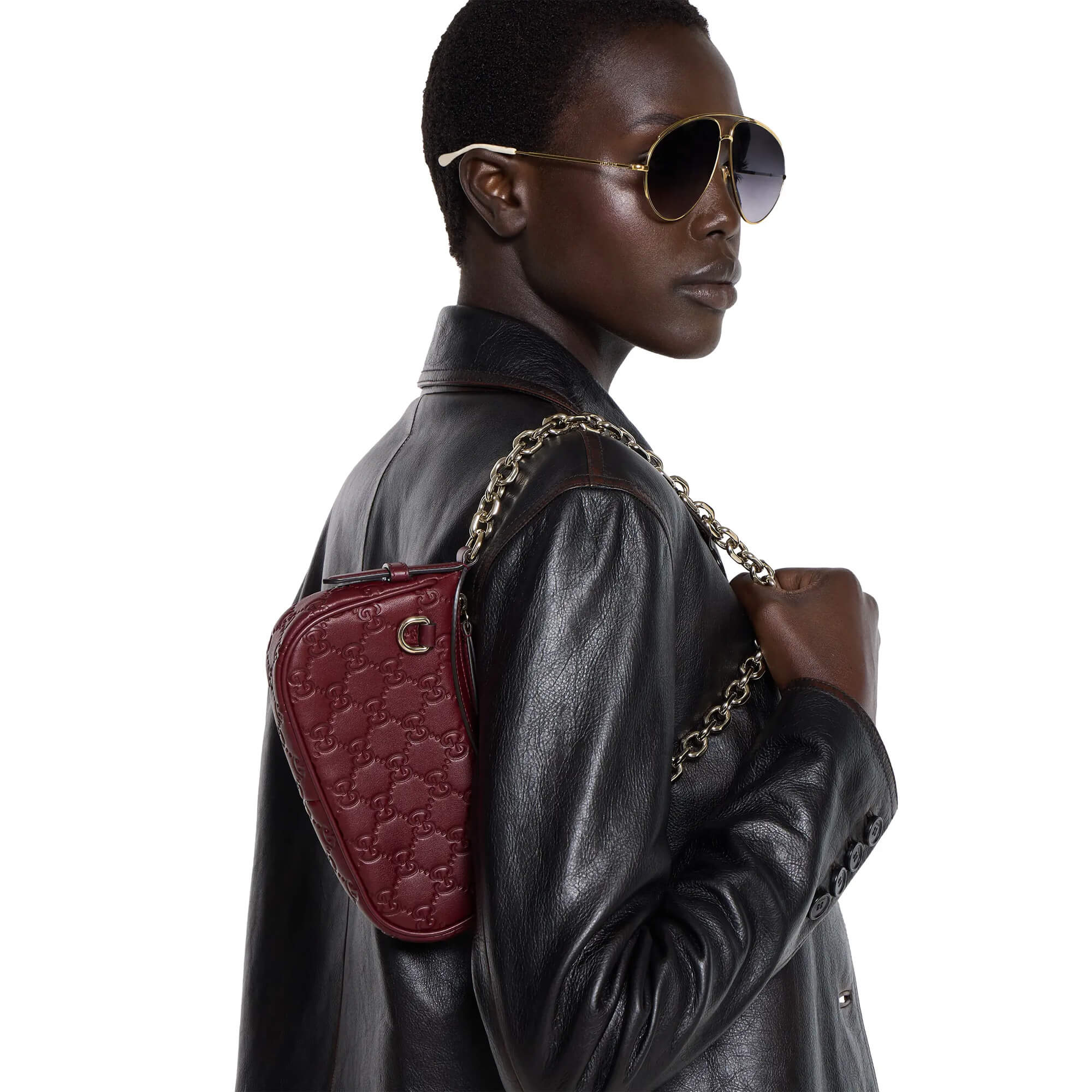 Gucci GG Emblem Mini Shoulder Bag