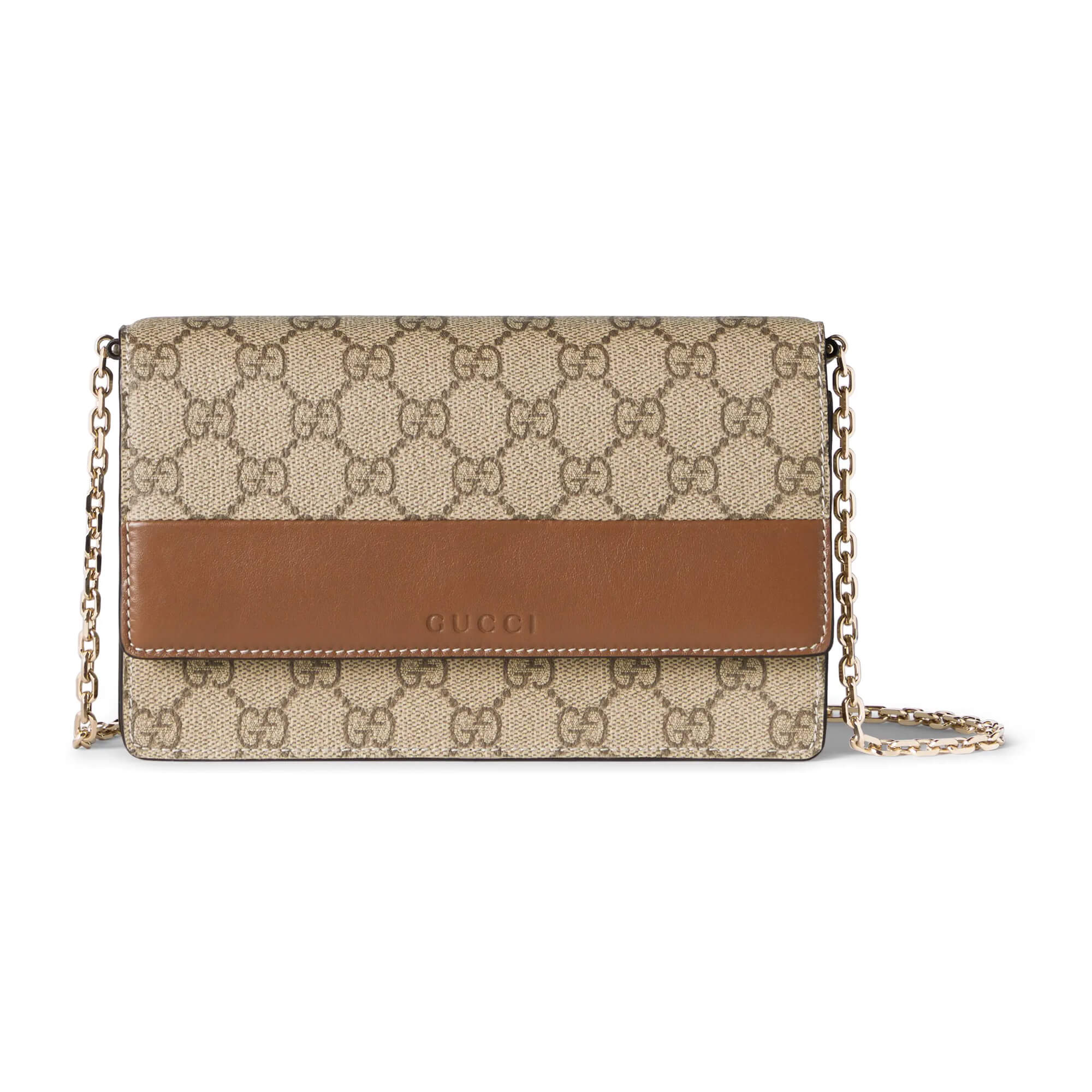 Gucci GG Emblem Wallet On Chain