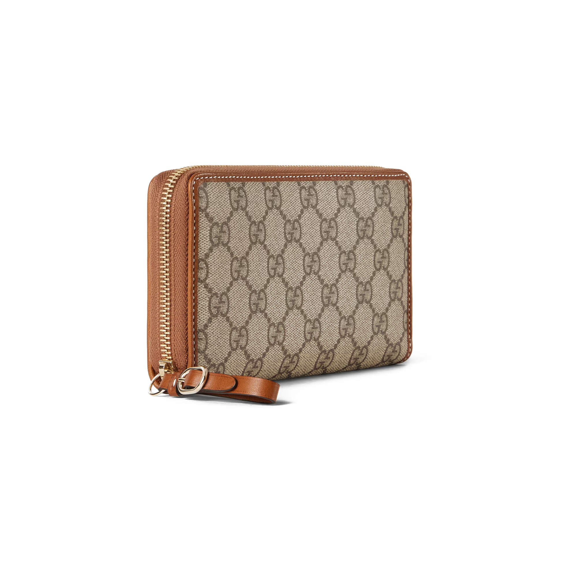 Gucci GG Emblem Zip Around Wallet