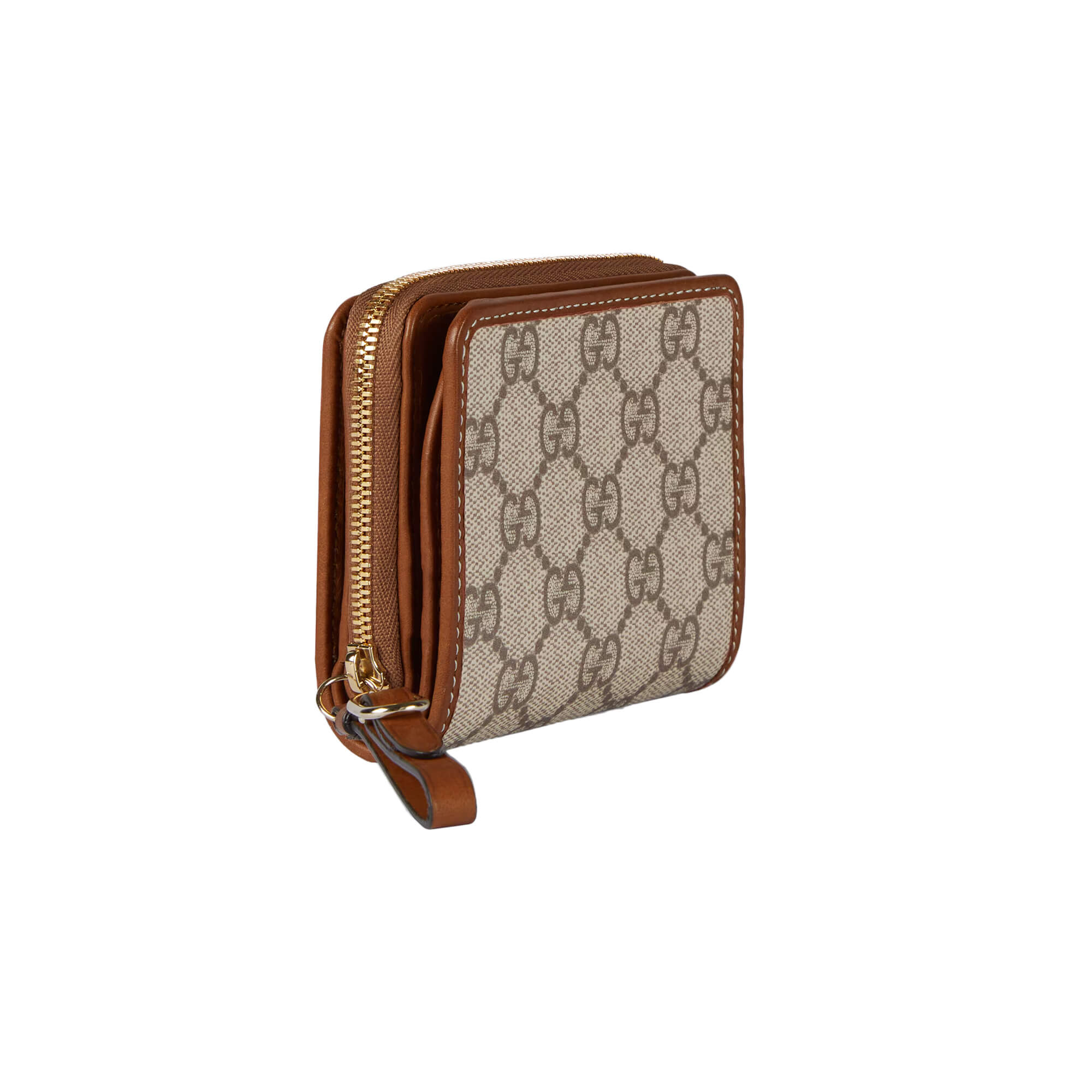 Gucci GG Emblem Zip Mini Wallet