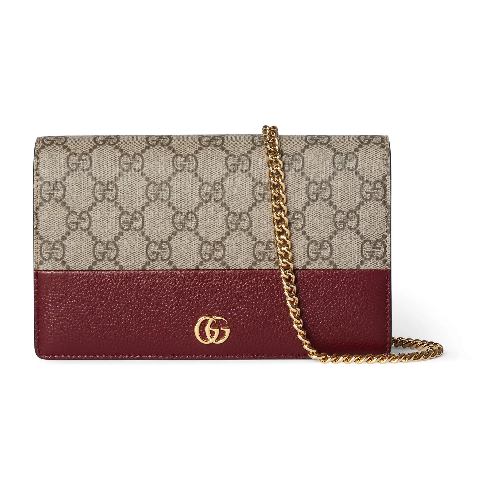 Gucci GG Marmont Bi-color Wallet On Chain