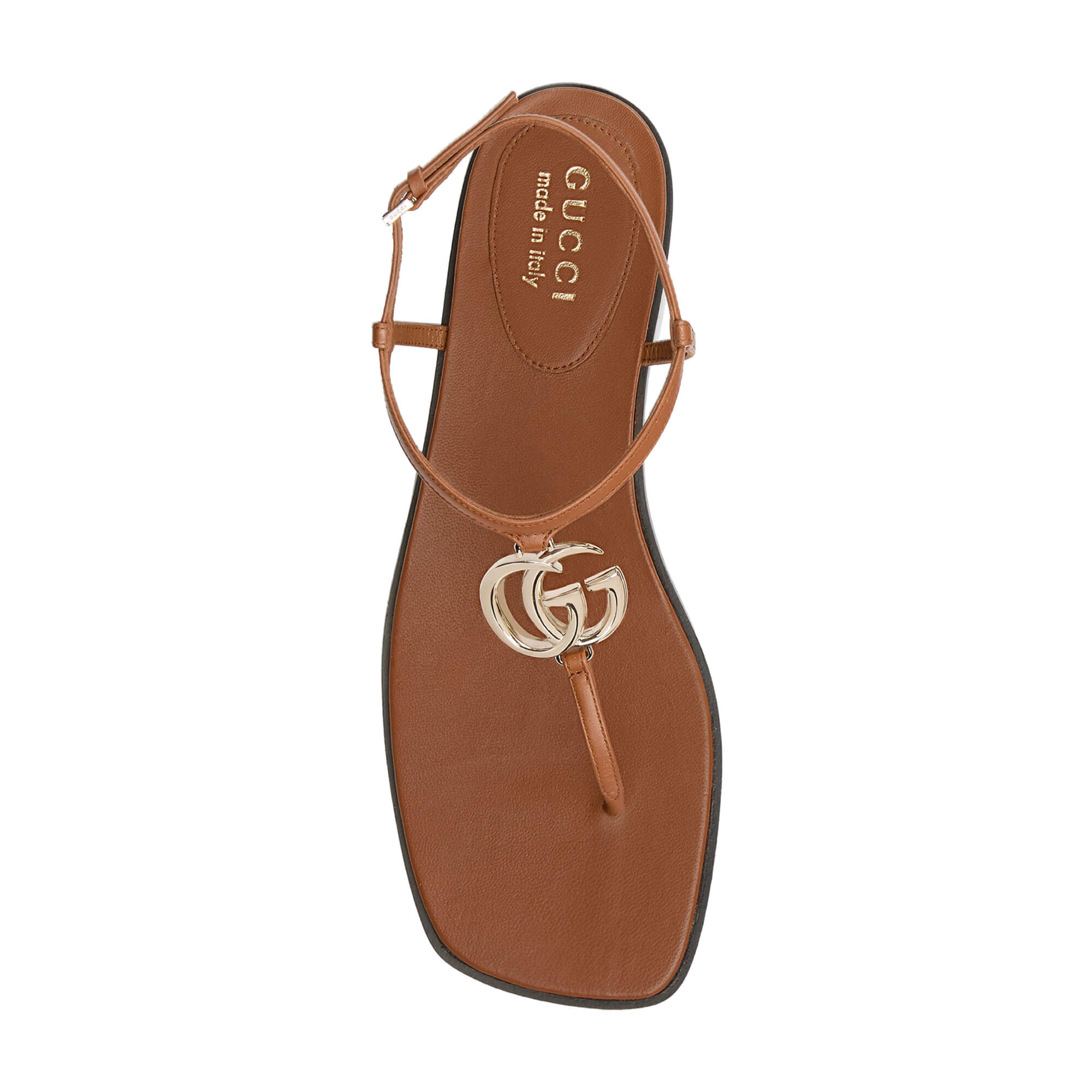 Gucci GG Leather Thong Sandals