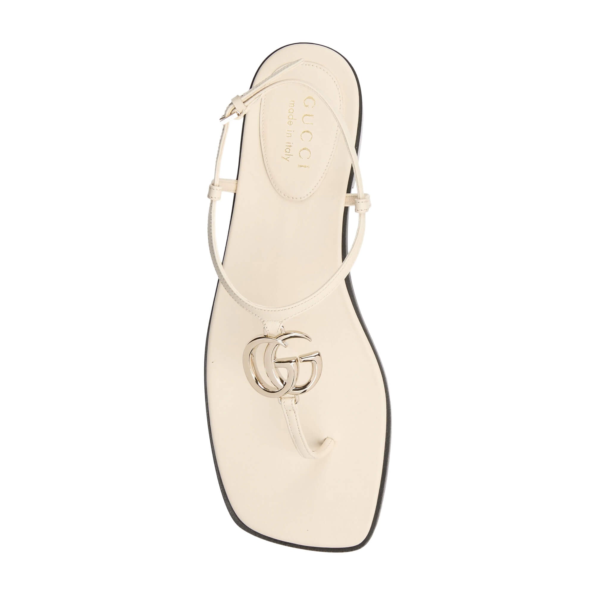 Gucci GG Leather Thong Sandals