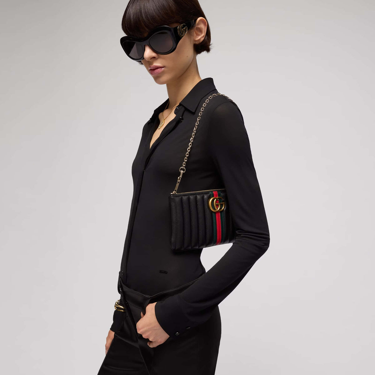 Gucci GG Marmont Pouch With Strap