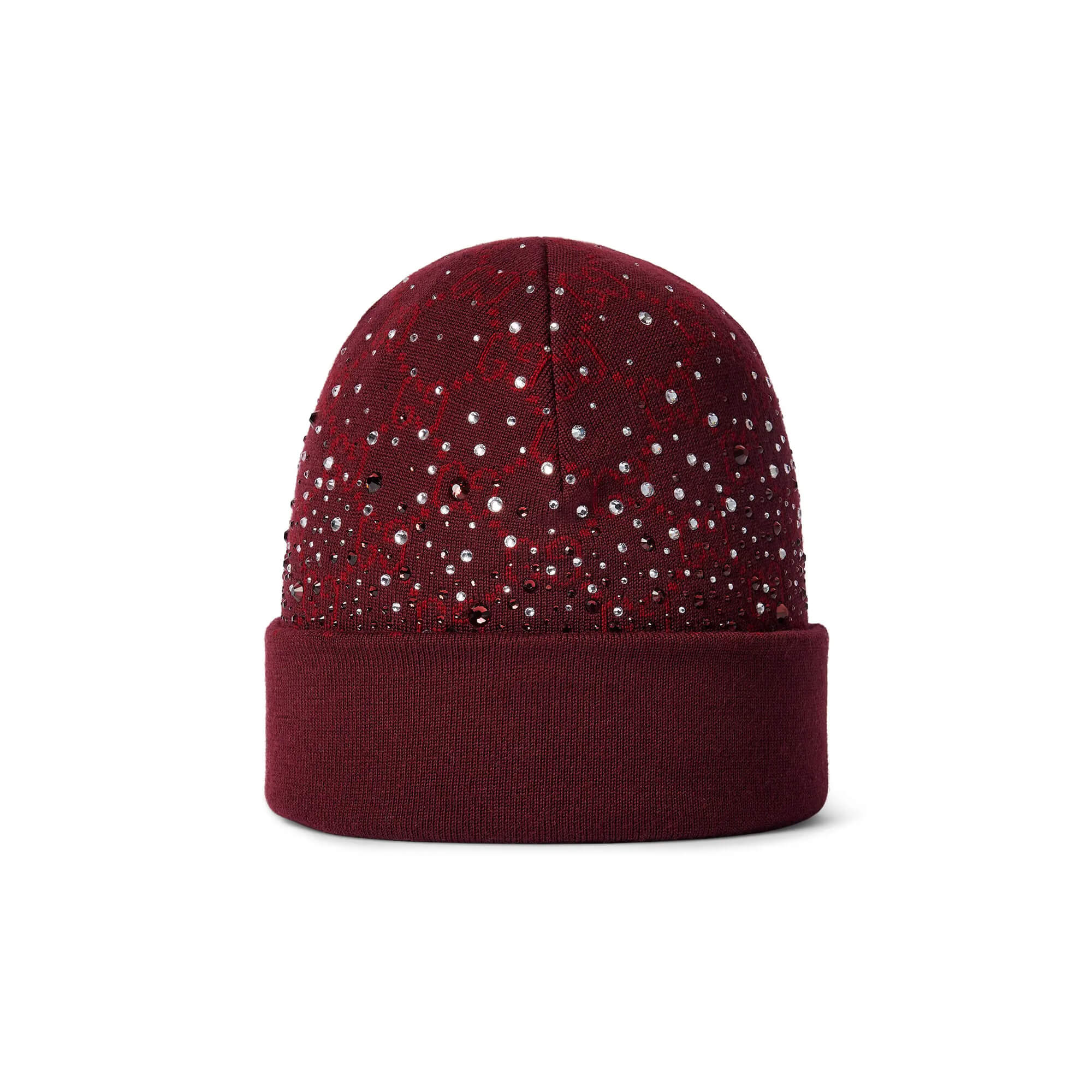 Gucci GG Wool Beanie Hat With Crystals