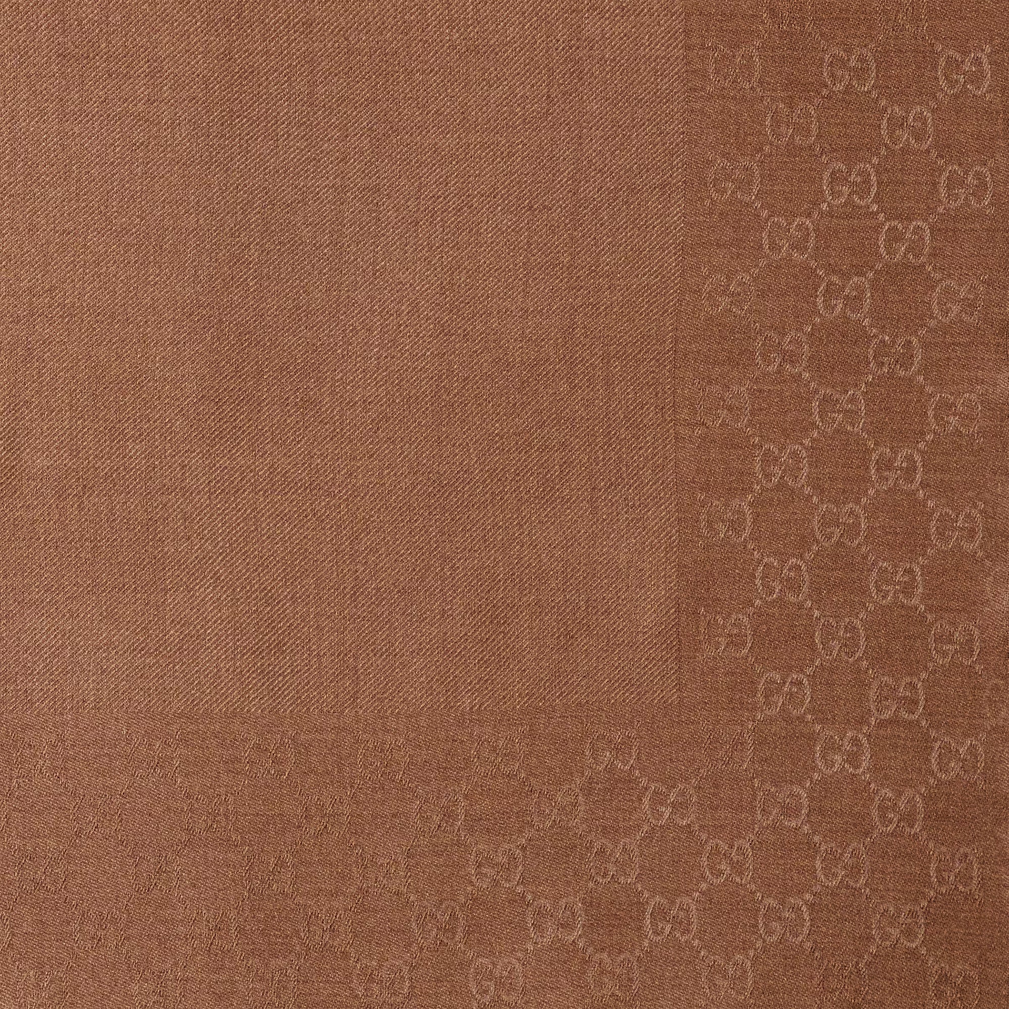 Gucci GG Wool Silk Jacquard Shawl