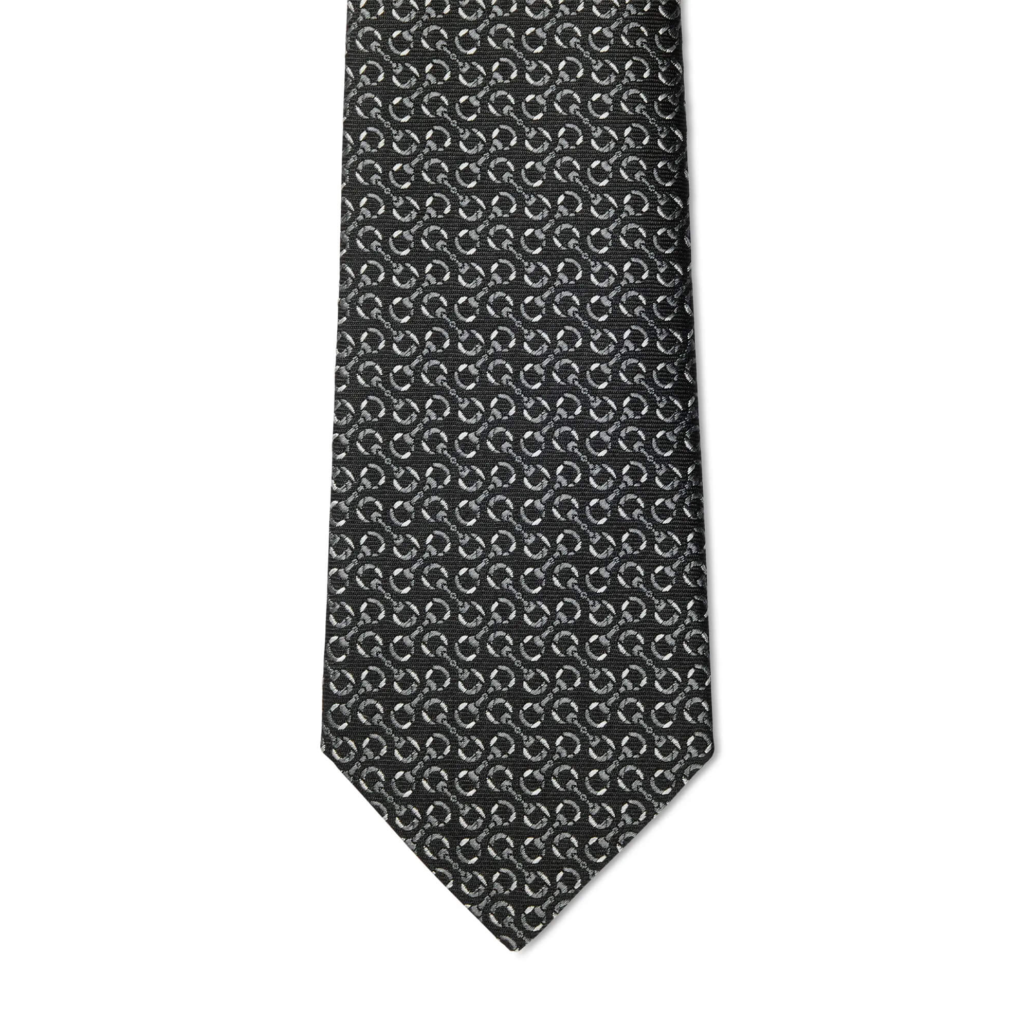 Gucci Horsebit Silk Jacquard Tie