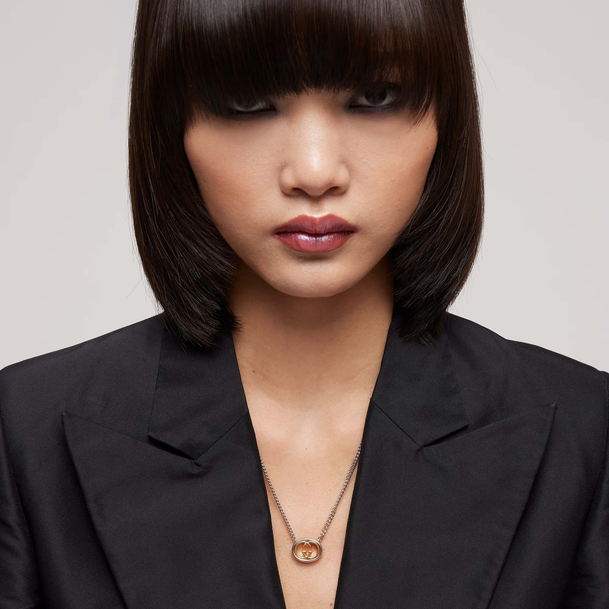 Gucci Interlocking Pendant Chain Necklace
