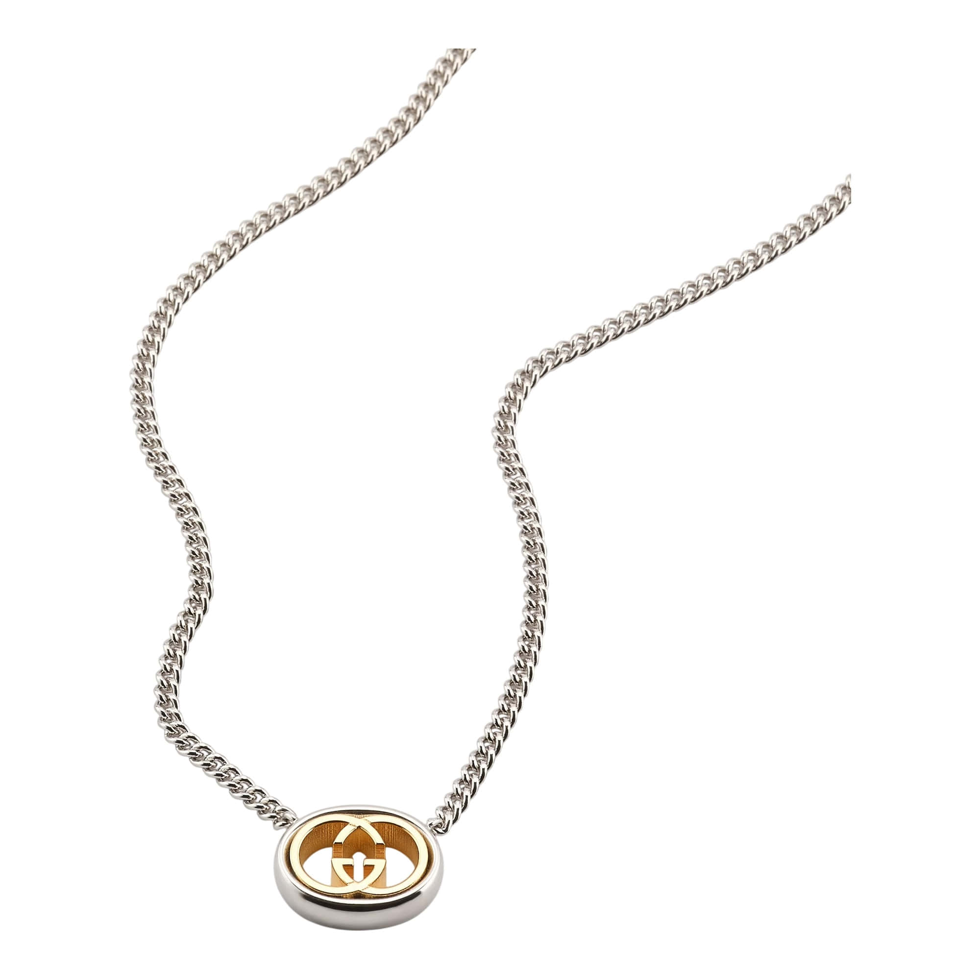 Gucci Interlocking Pendant Chain Necklace