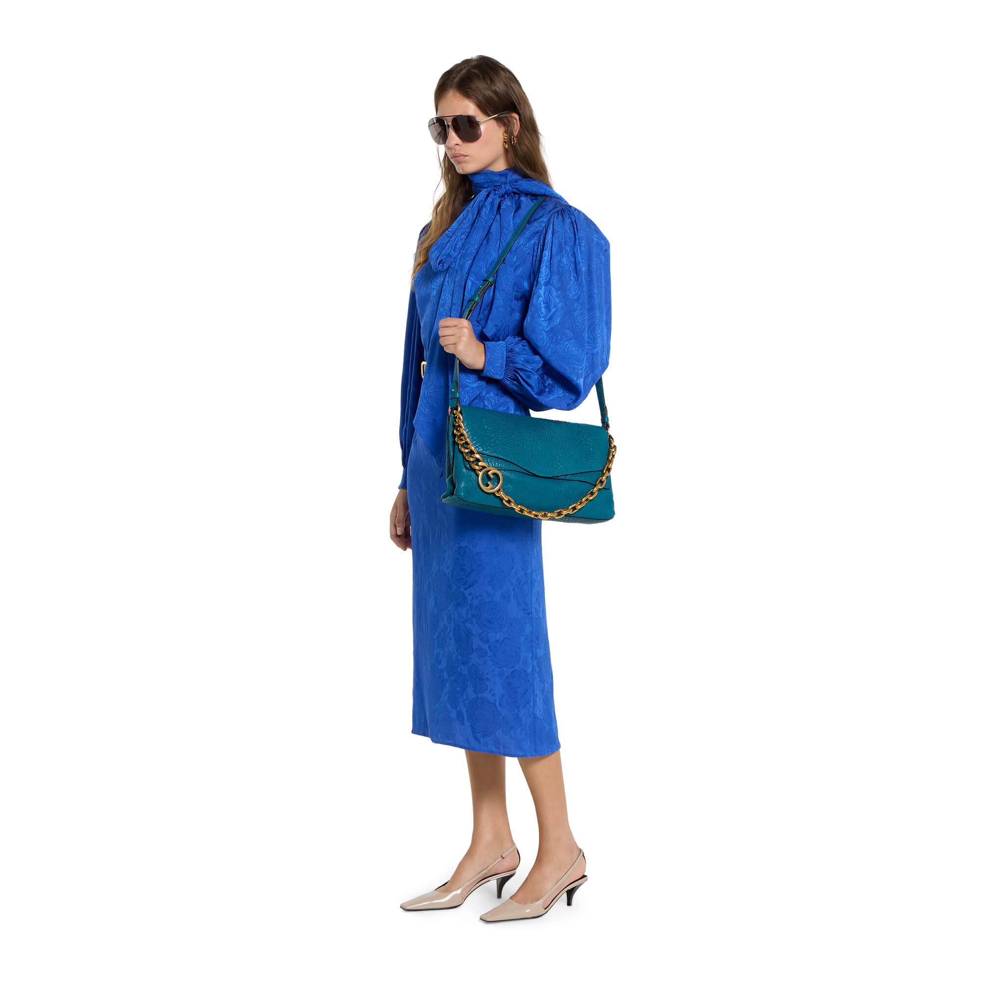 Gucci Large Shoulder Bag With Chain
