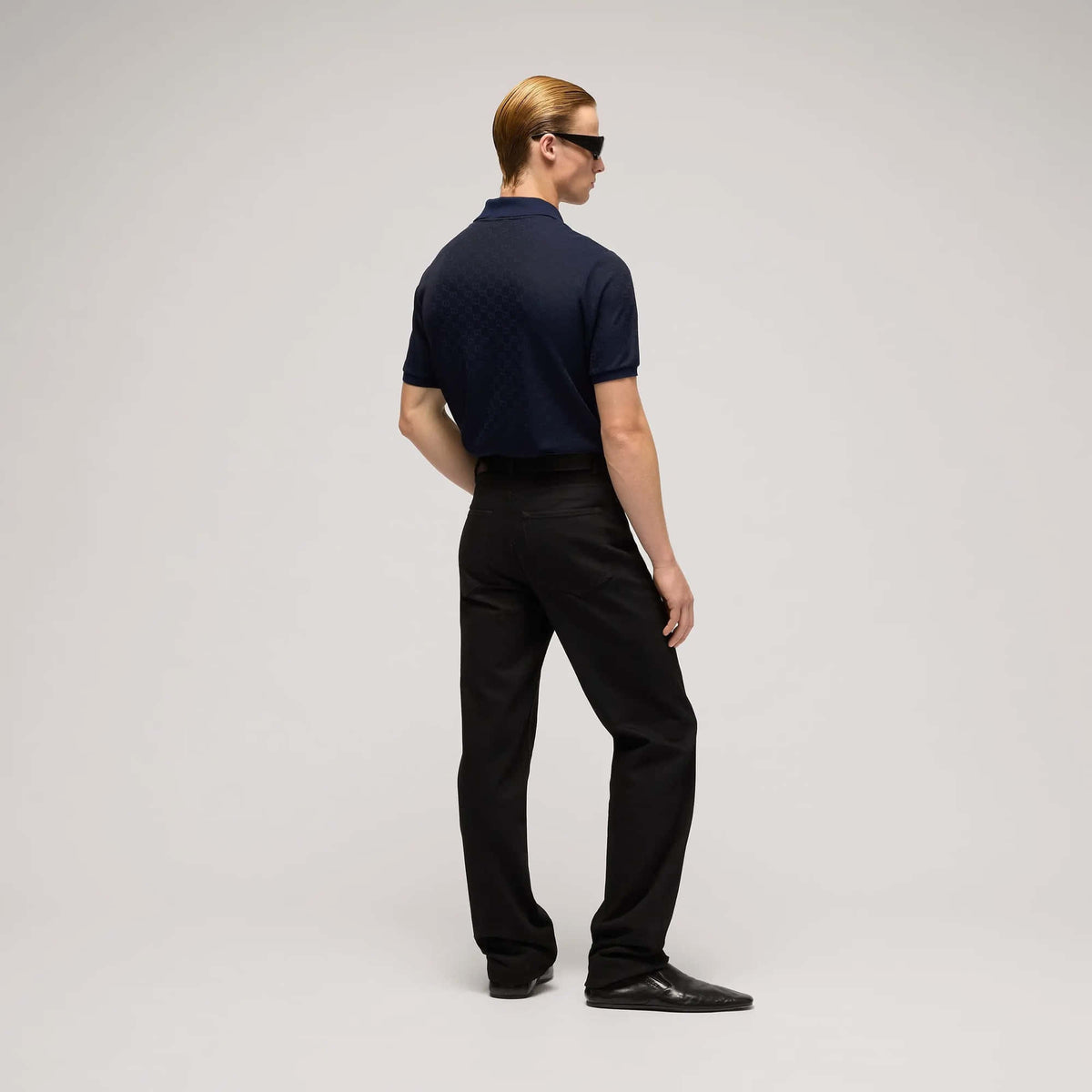 Gucci Lightweight GG Jersey Polo Shirt