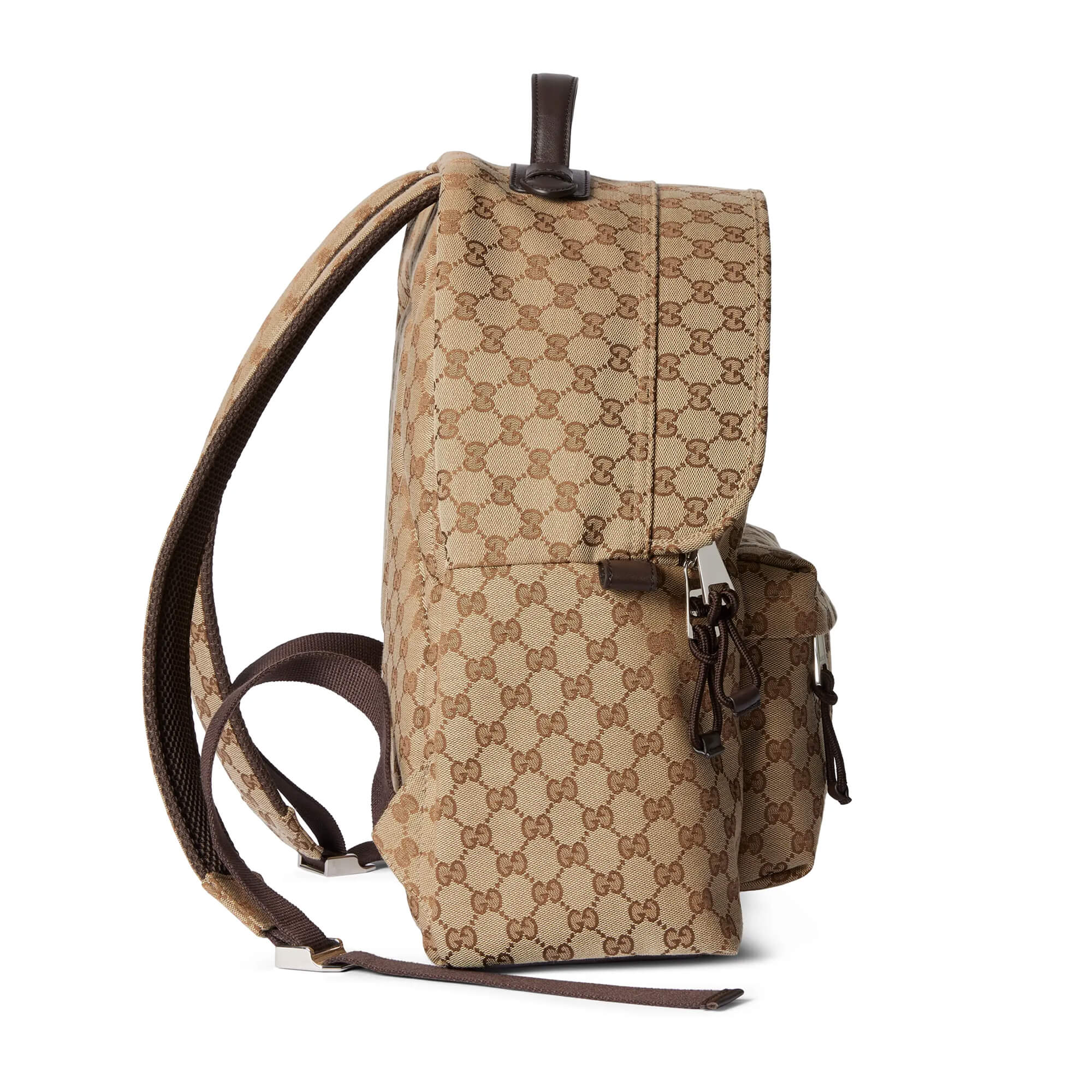 Gucci Medium GG Backpack With Web