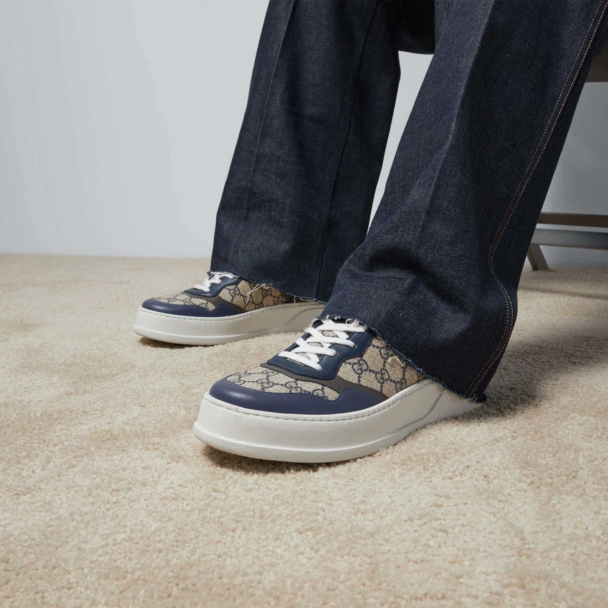 Gucci Men's Chunky Sneaker With GG