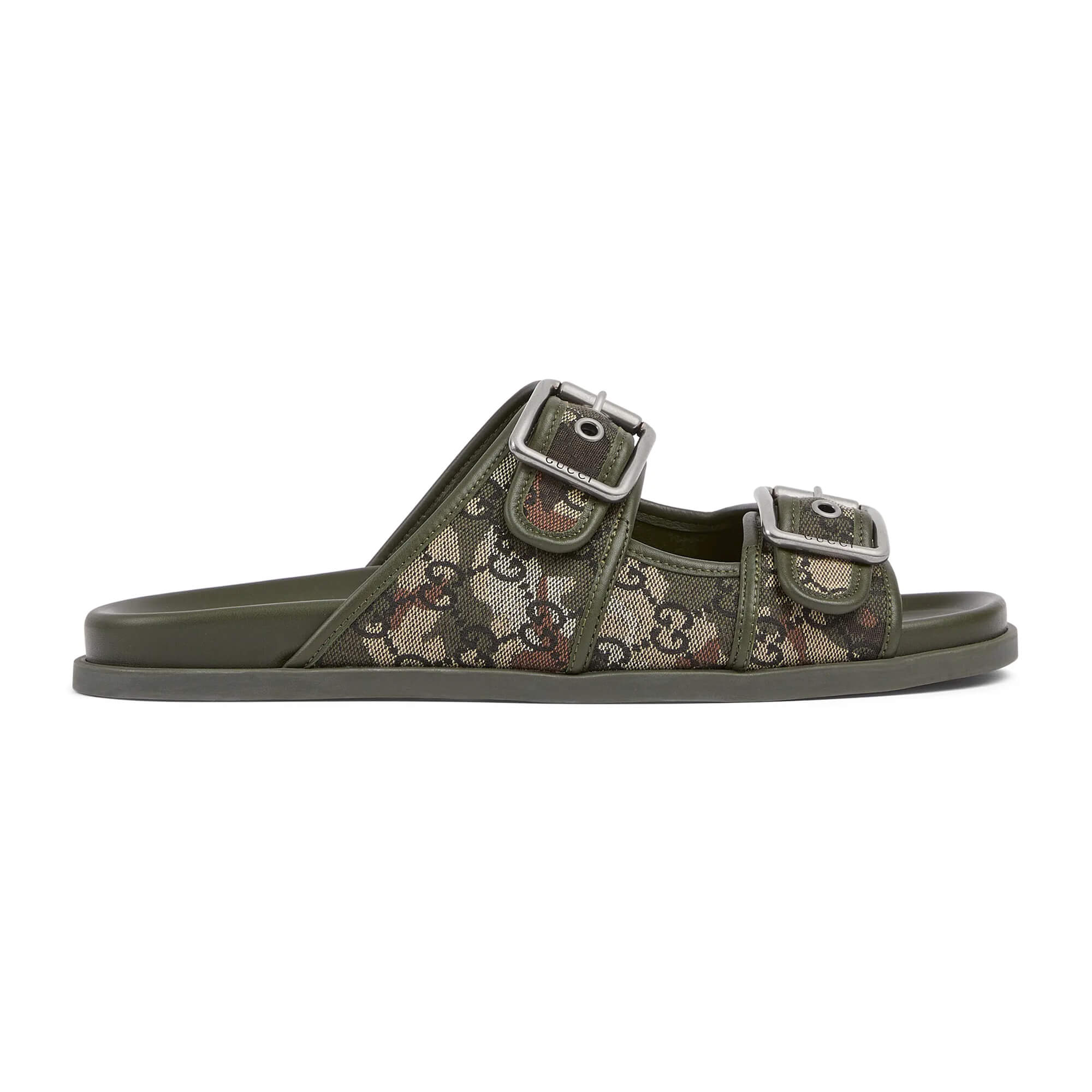 Gucci Men's Slide Sandal With Buckles