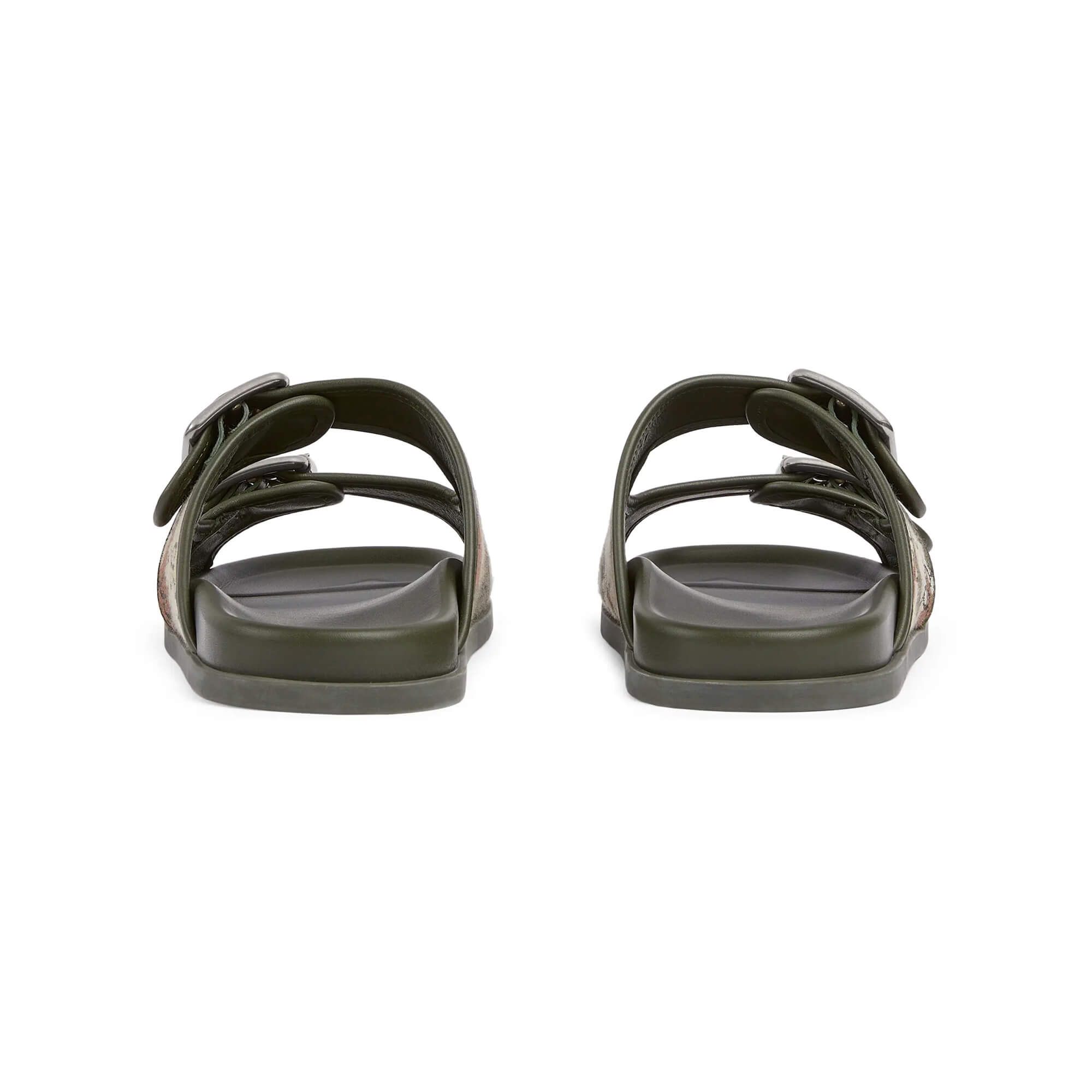 Gucci Men's Slide Sandal With Buckles